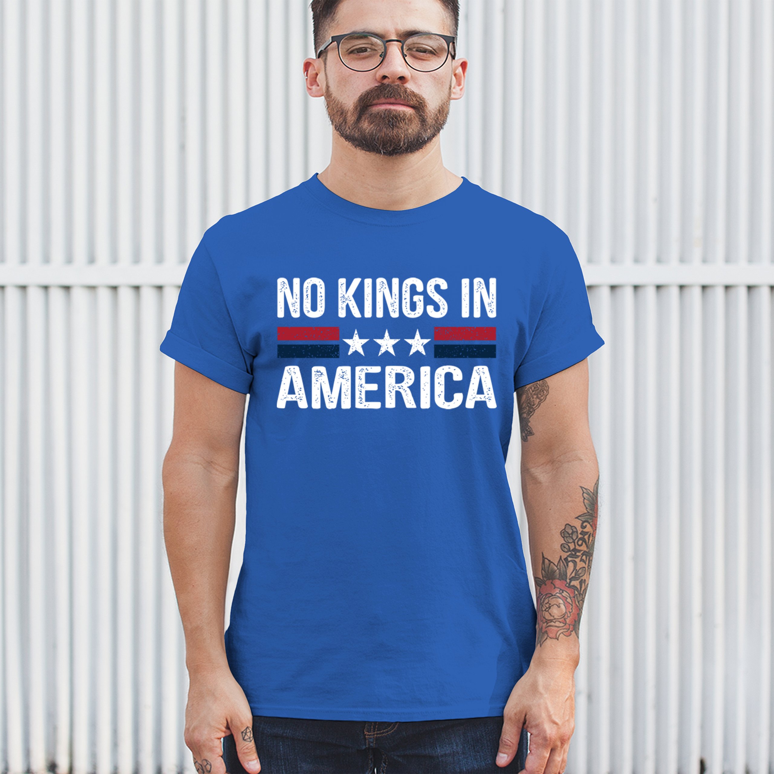 thumbnail image 2 of No Kings In America Since 1776 No Kings In America - America - T-Shirt... 2 of 12