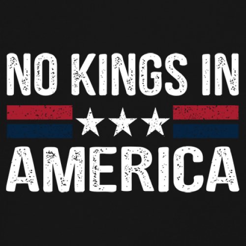 ALTRA No Kings In America Maglietta Uomo Scollo a V Liberale Antitrump Valori Democratici