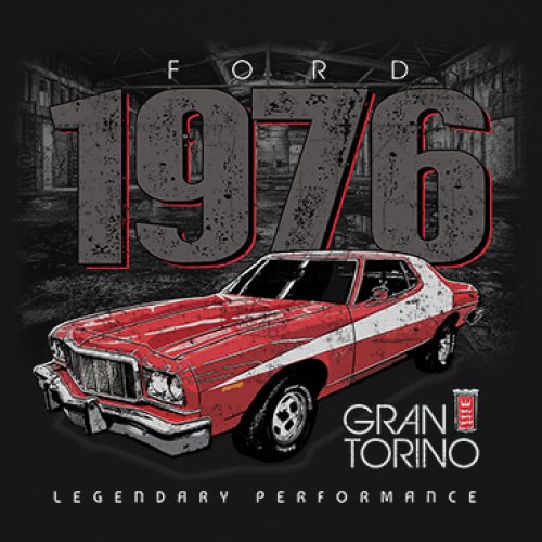 '76 Ford Gran Torino Crest Youth T-shirt Legendary Performance Muscle Car Kids - Picture 4 of 43