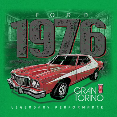 '76 Ford Gran Torino Crest Youth T-shirt Legendary Performance Muscle Car Kids - Picture 25 of 43