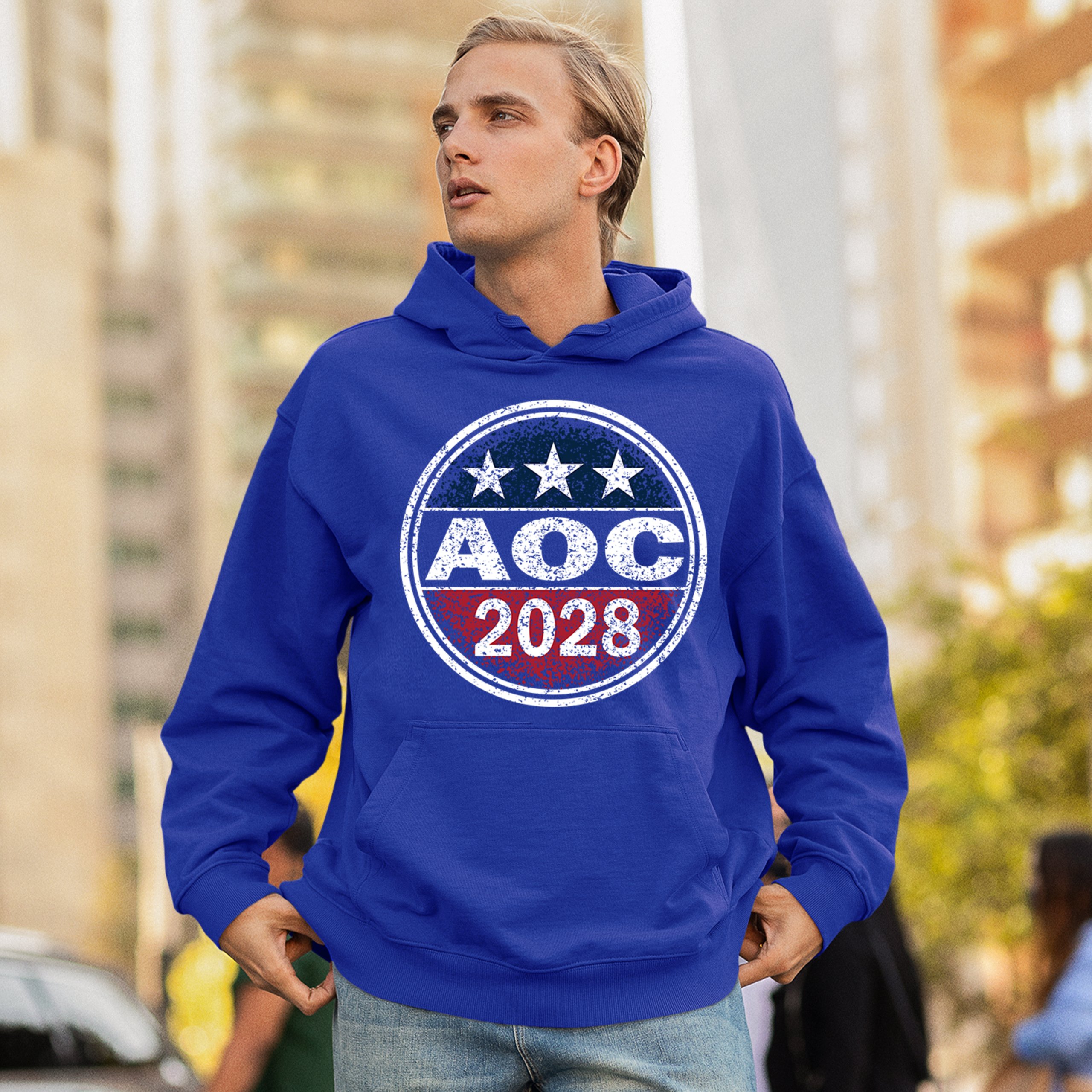 A MACHINE シャツ　ポーカーズ AOC 2028 for President Unisex Hoodie Alexandria Ocasio-Cortez