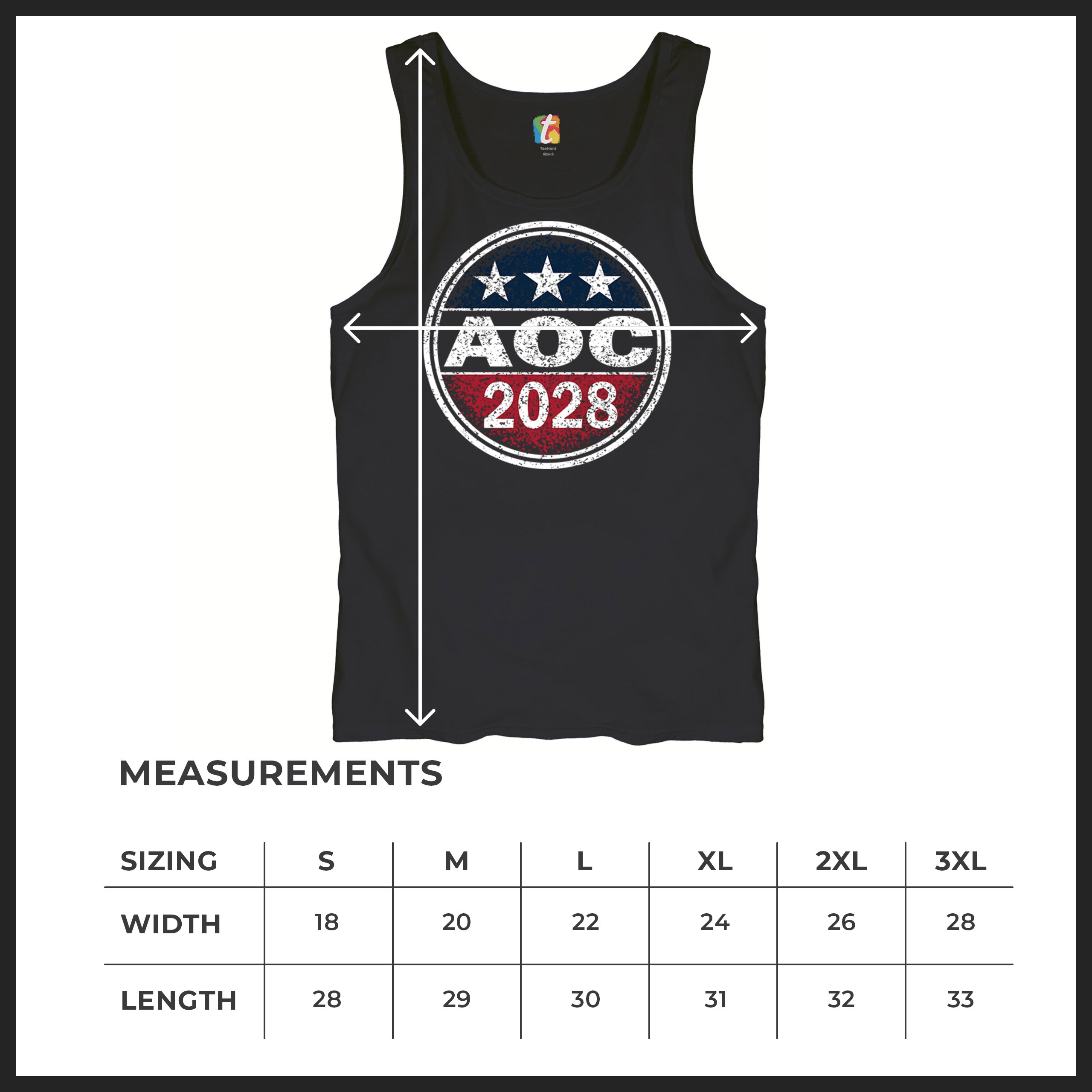 AOC 2028 for President Men's Tank Top Alexandria Ocasio-Cortez Democrat - 第 15/36 張圖片