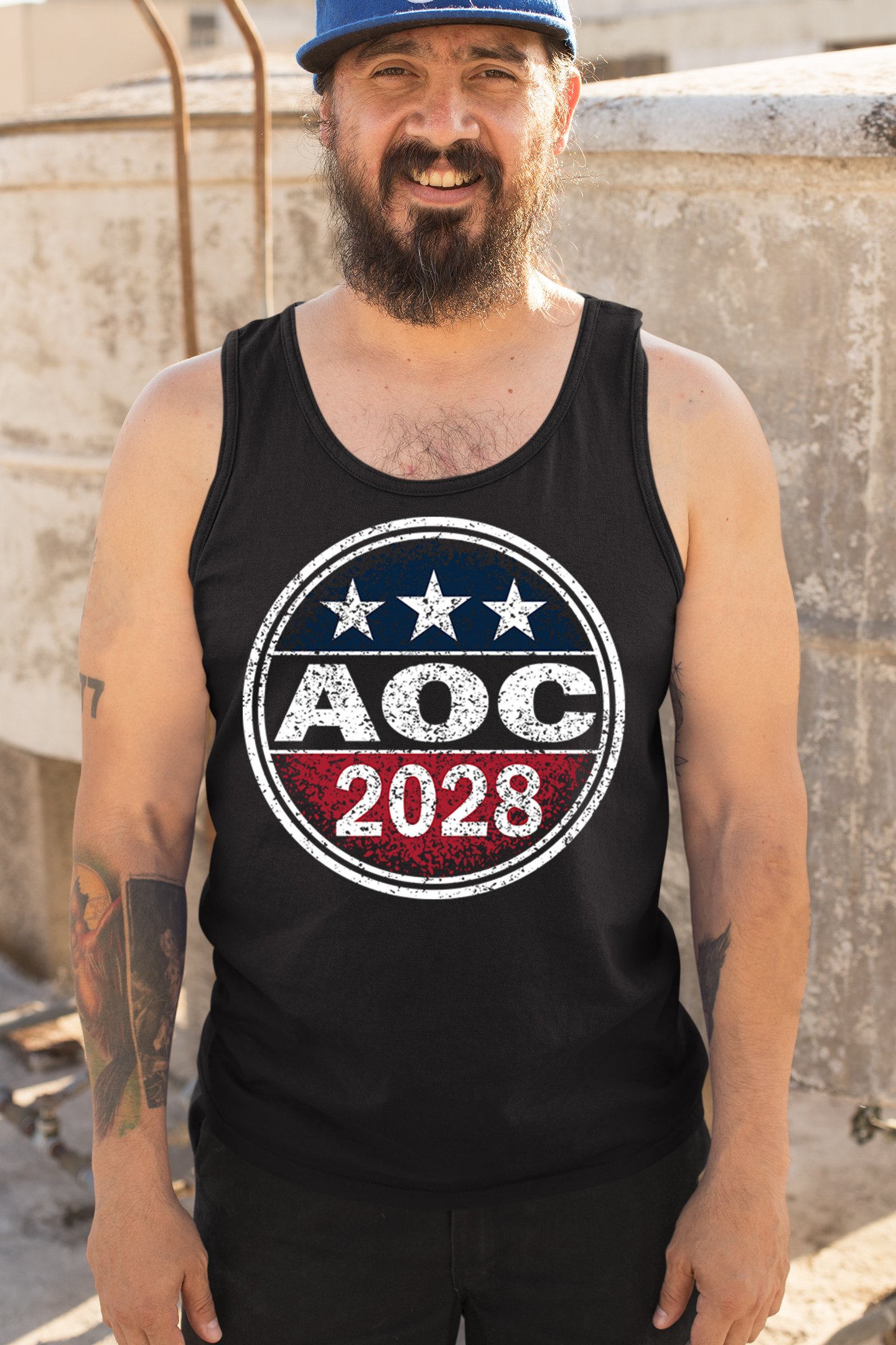 AOC 2028 for President Men's Tank Top Alexandria Ocasio-Cortez Democrat - 第 12/36 張圖片
