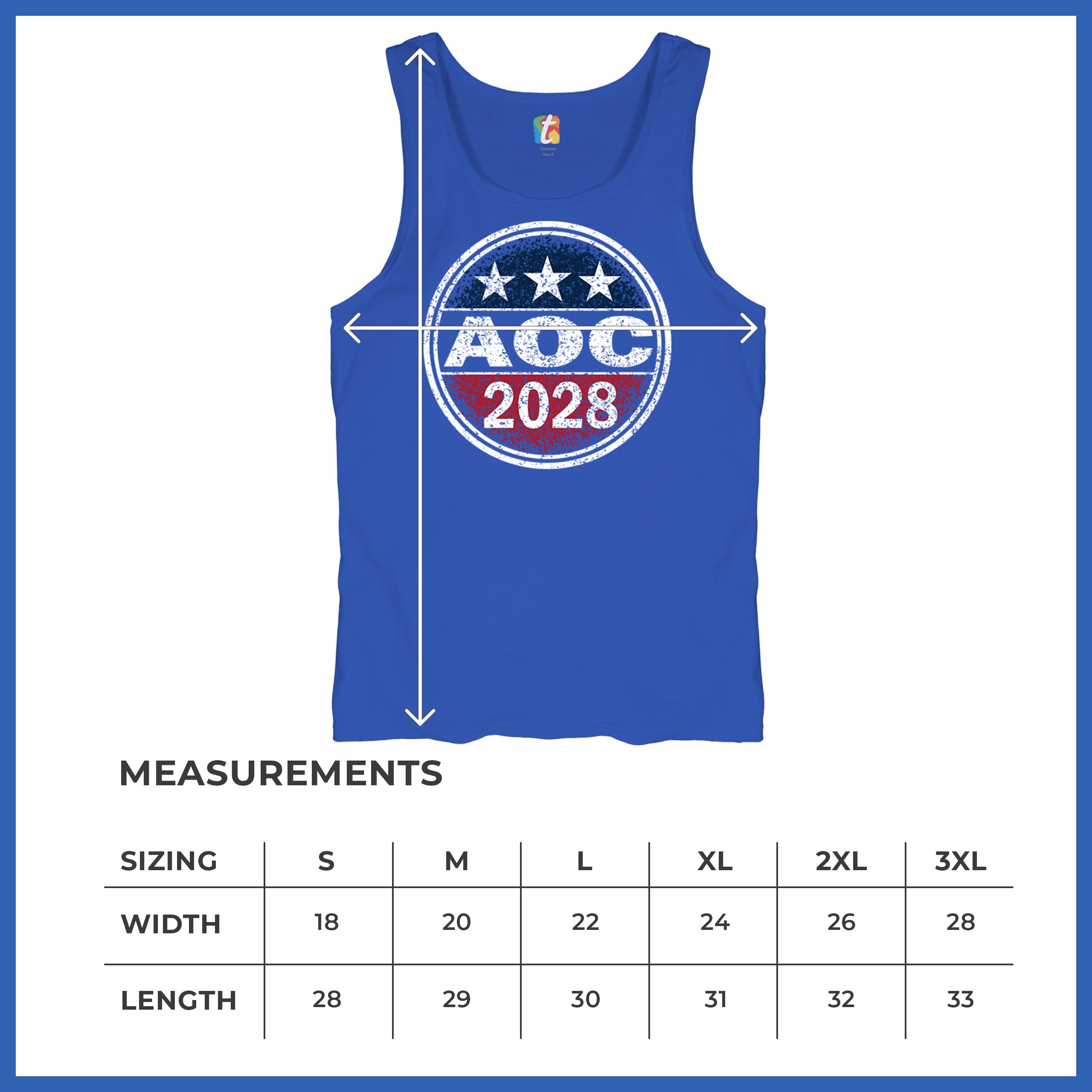 AOC 2028 for President Men's Tank Top Alexandria Ocasio-Cortez Democrat - 第 8/36 張圖片