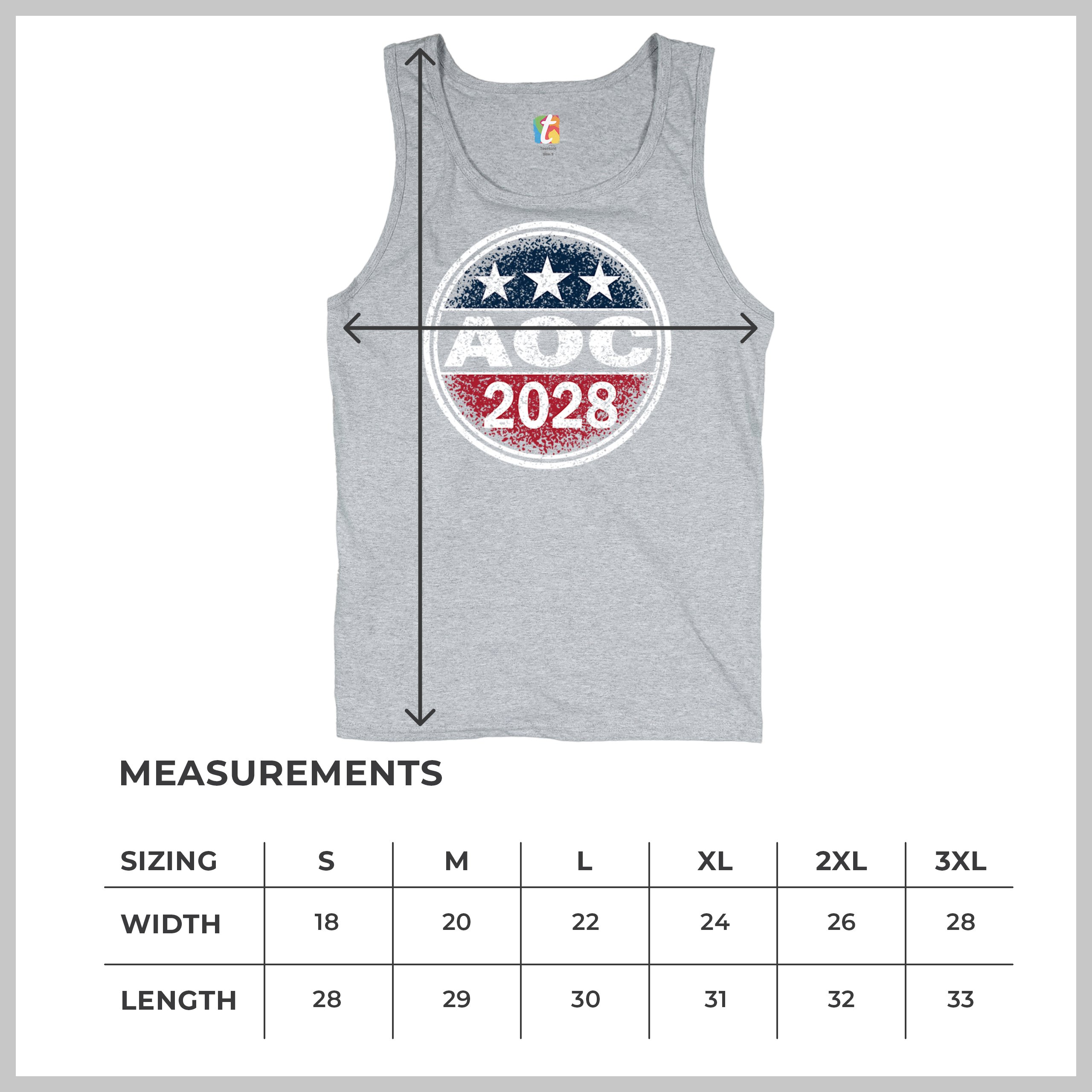 AOC 2028 for President Men's Tank Top Alexandria Ocasio-Cortez Democrat - 第 22/36 張圖片