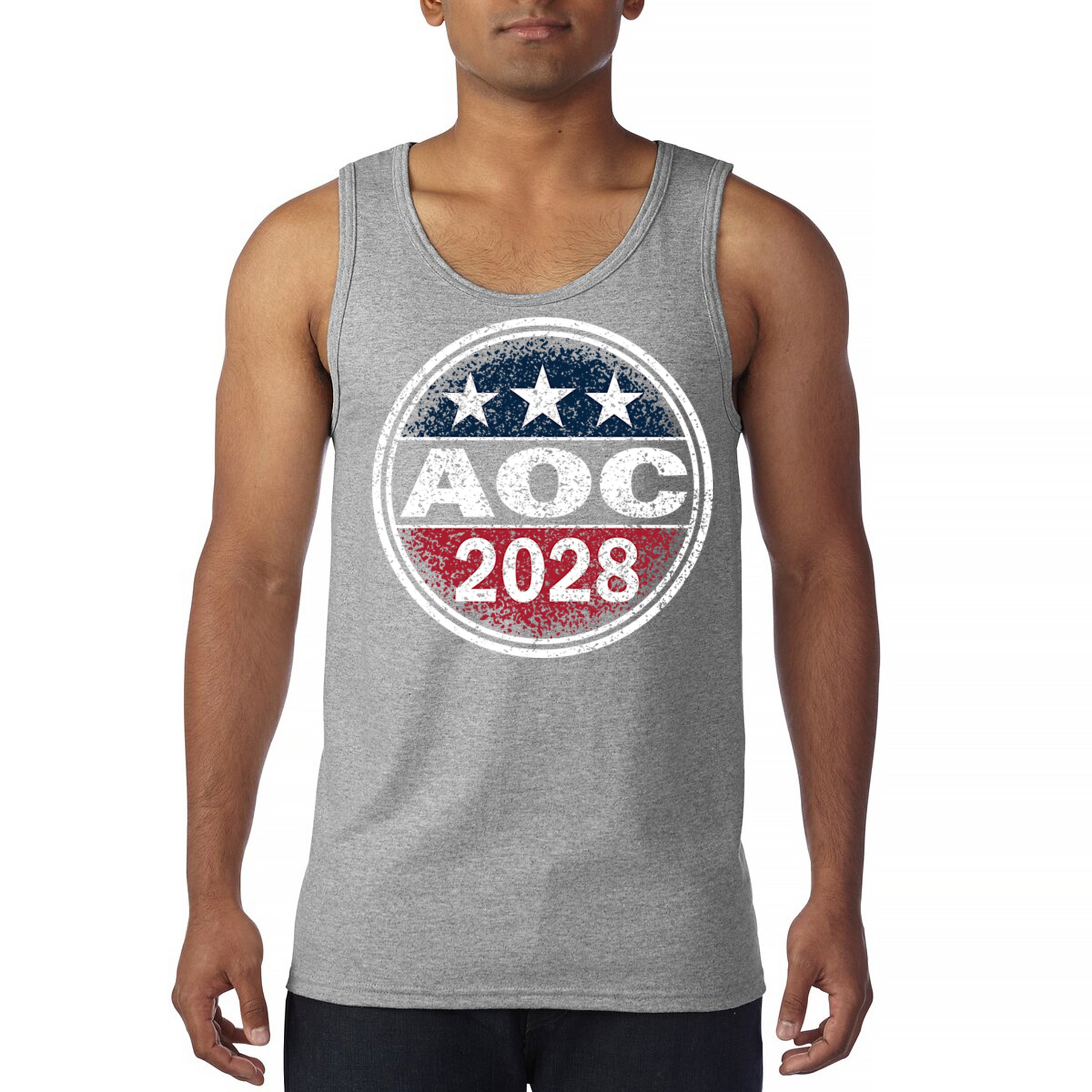 AOC 2028 for President Men's Tank Top Alexandria Ocasio-Cortez Democrat - 第 16/36 張圖片