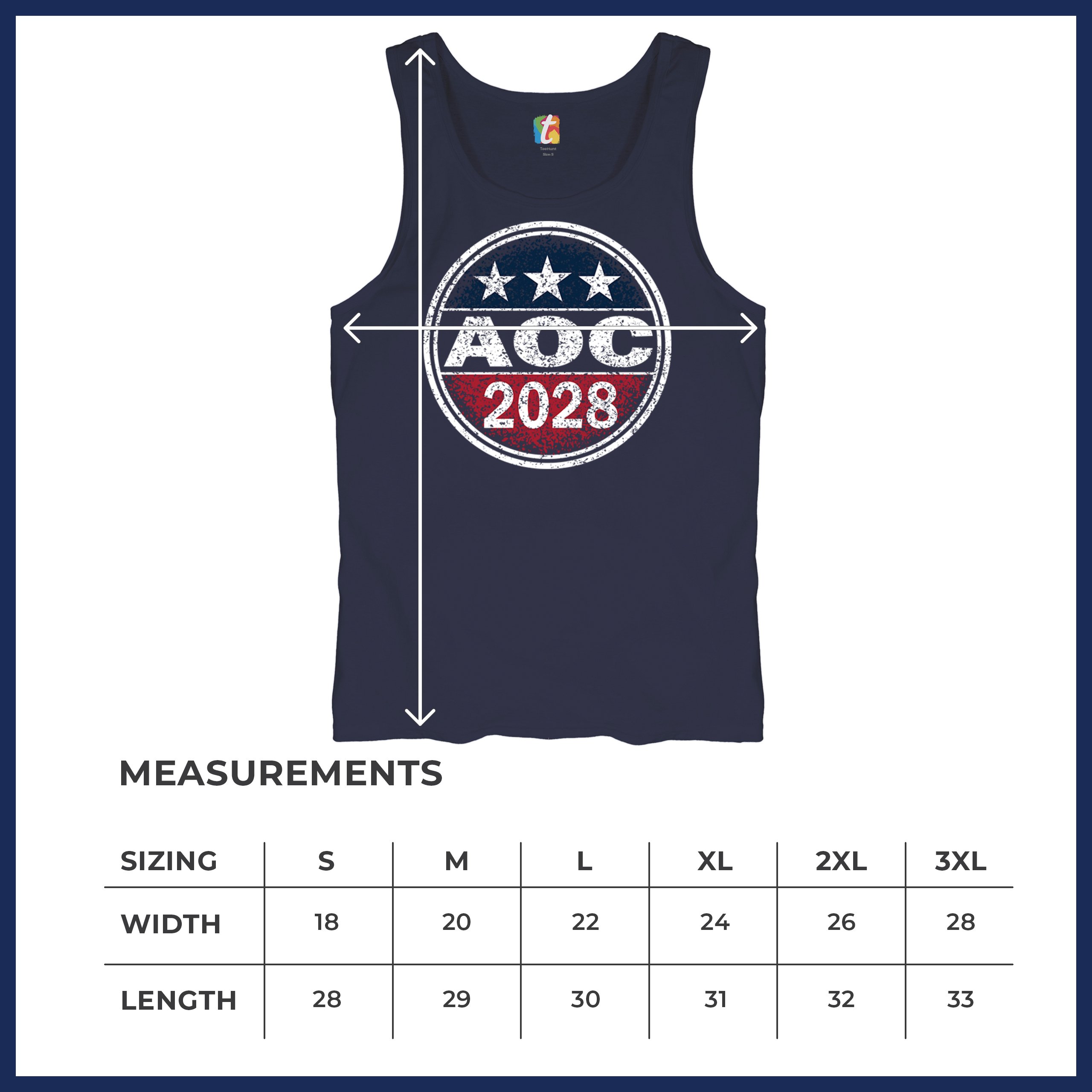 AOC 2028 for President Men's Tank Top Alexandria Ocasio-Cortez Democrat - 第 36/36 張圖片
