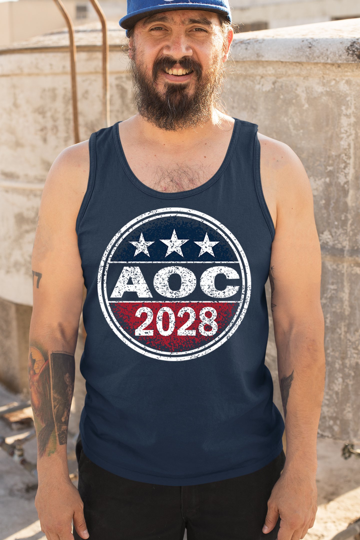 AOC 2028 for President Men's Tank Top Alexandria Ocasio-Cortez Democrat - 第 33/36 張圖片