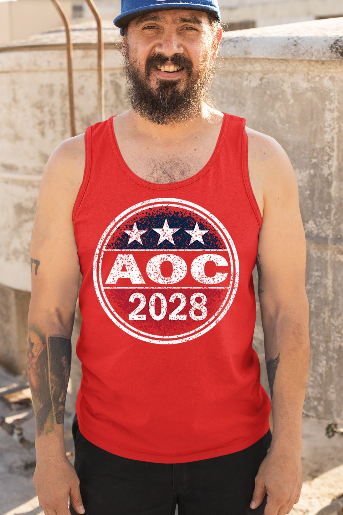 AOC 2028 for President Men's Tank Top Alexandria Ocasio-Cortez Democrat - 第 26/36 張圖片