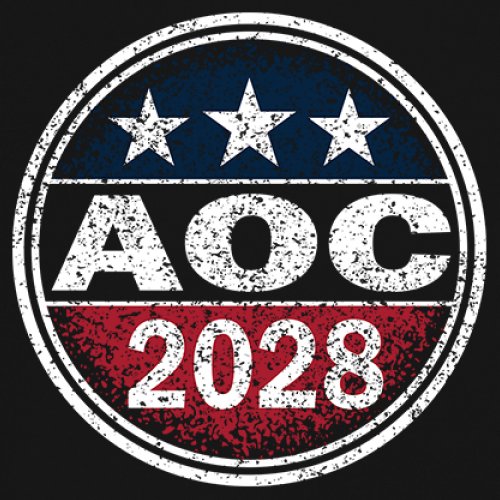 AOC 2028 for President Youth T-shirt Alexandria Ocasio-Cortez Democrat Kids - Picture 11 of 43