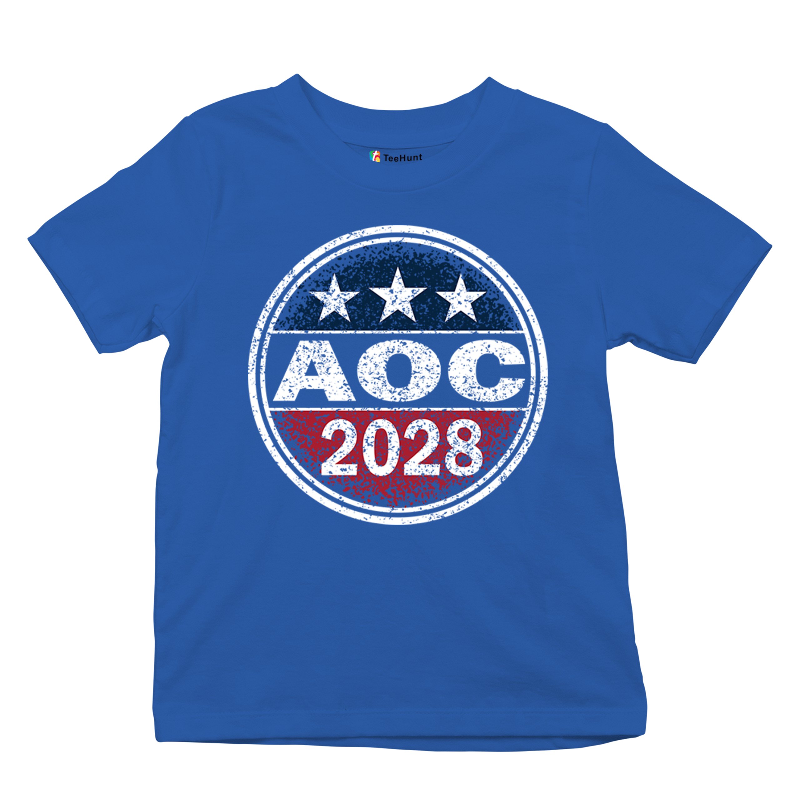AOC 2028 for President Youth T-shirt Alexandria Ocasio-Cortez Democrat Kids - Picture 6 of 43