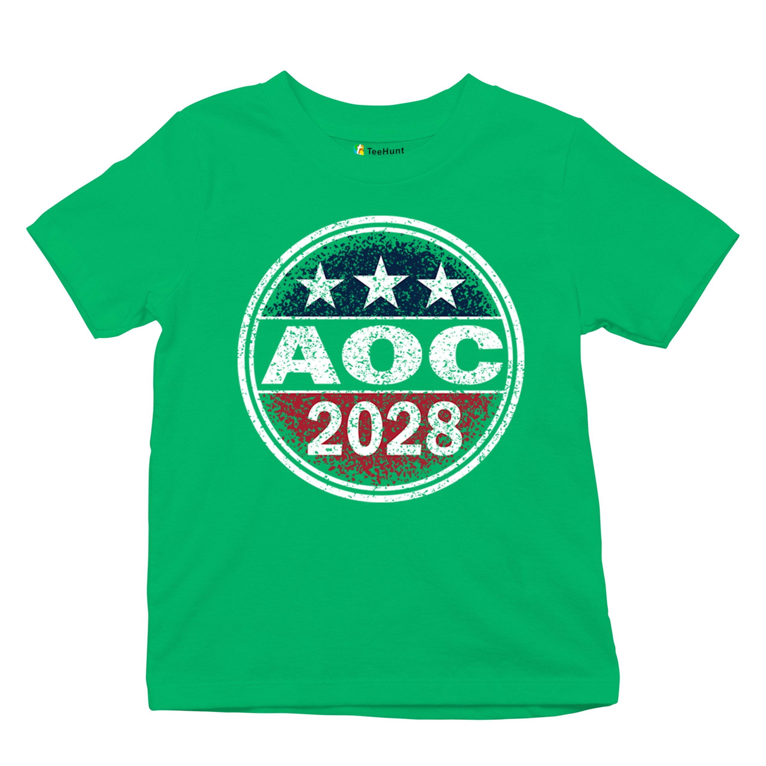 AOC 2028 for President Youth T-shirt Alexandria Ocasio-Cortez Democrat Kids - Picture 34 of 43