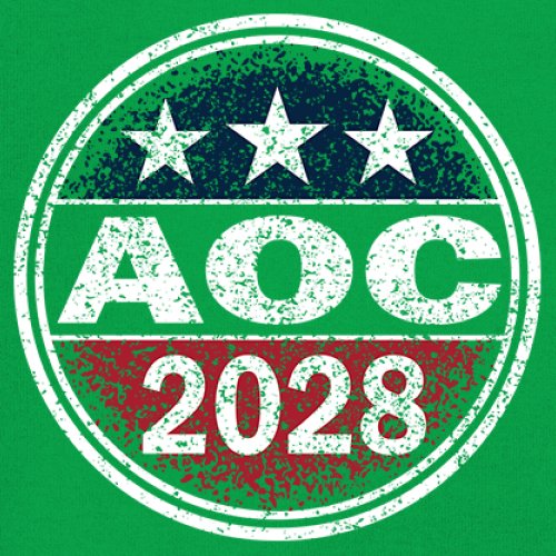 AOC 2028 for President Youth T-shirt Alexandria Ocasio-Cortez Democrat Kids - Picture 32 of 43