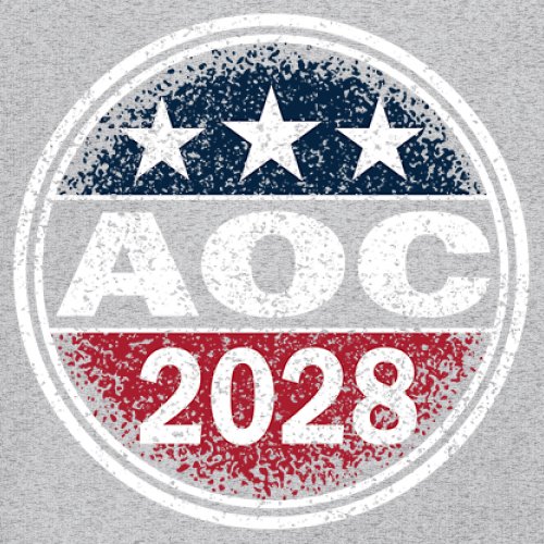 AOC 2028 for President Youth T-shirt Alexandria Ocasio-Cortez Democrat Kids - Picture 18 of 43