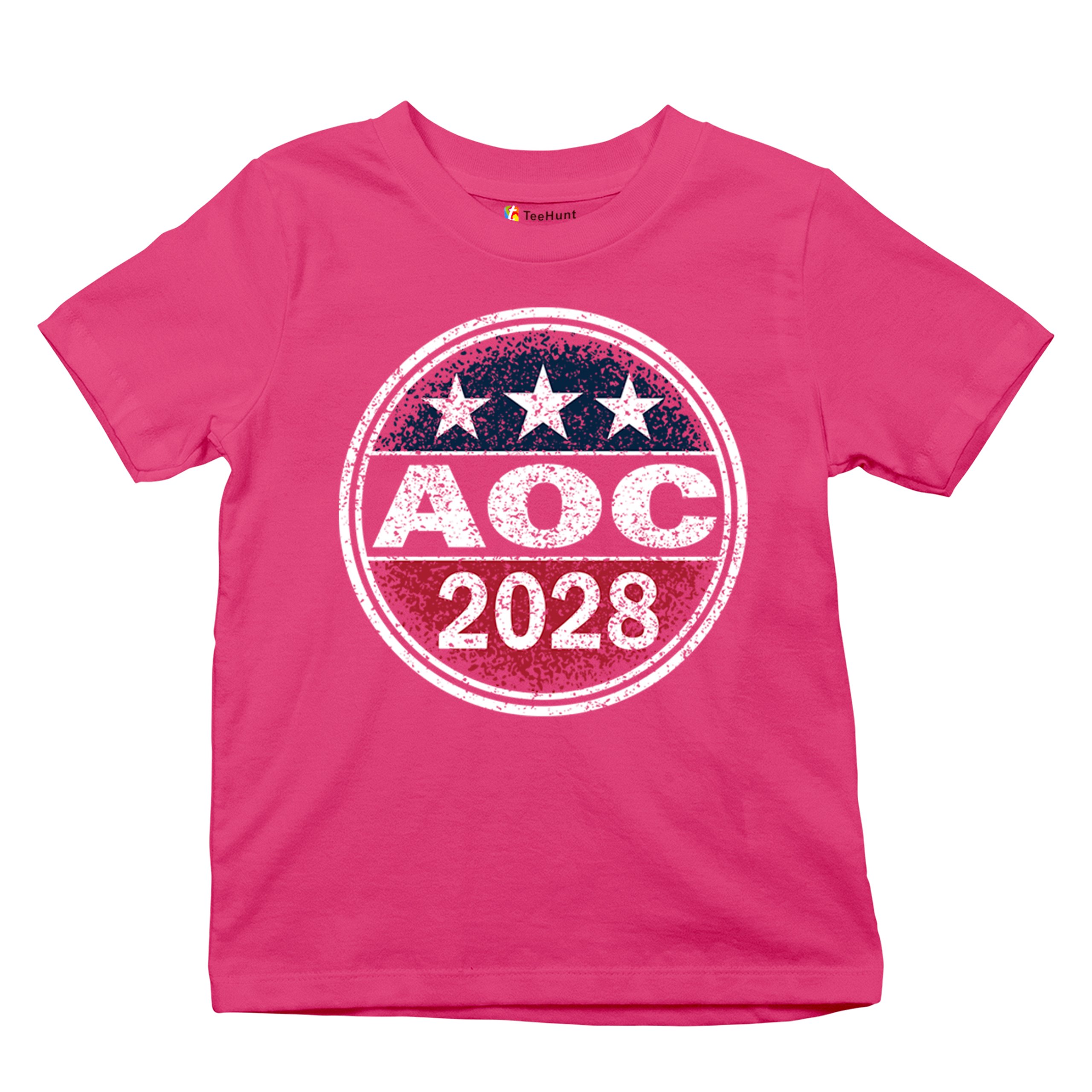 AOC 2028 for President Youth T-shirt Alexandria Ocasio-Cortez Democrat Kids - Picture 41 of 43