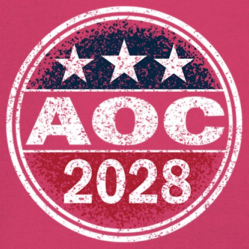 AOC 2028 for President Youth T-shirt Alexandria Ocasio-Cortez Democrat Kids - Picture 39 of 43