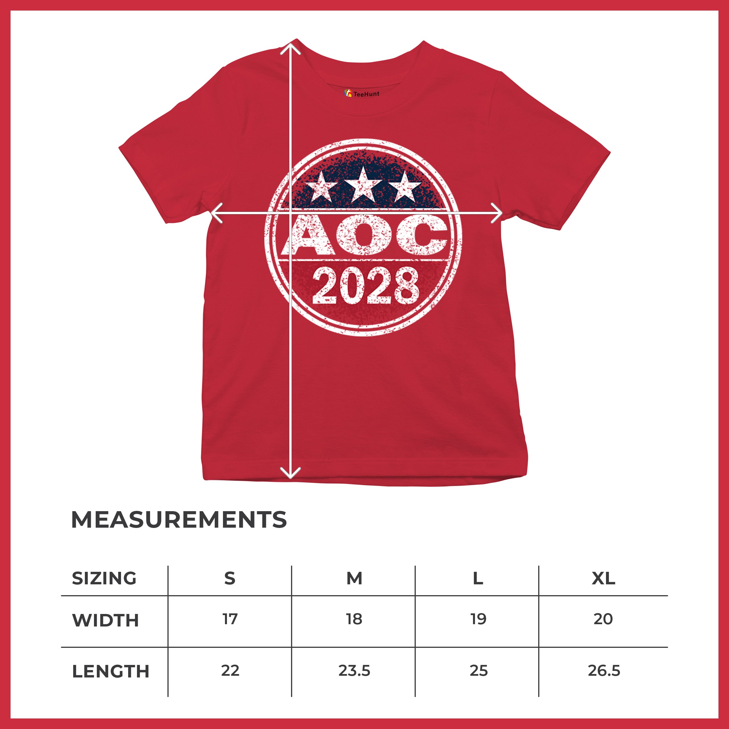 AOC 2028 for President Youth T-shirt Alexandria Ocasio-Cortez Democrat Kids - Picture 29 of 43