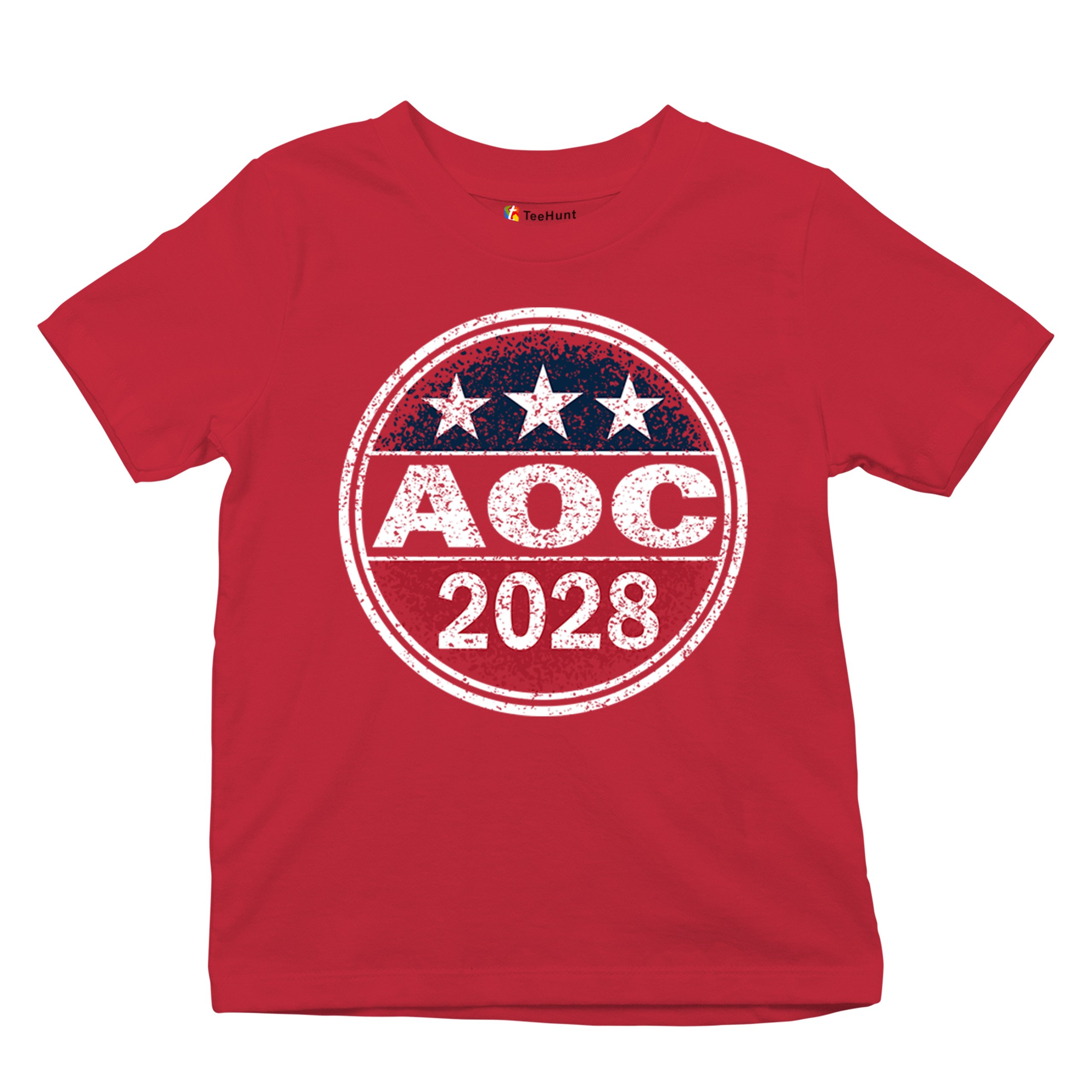 AOC 2028 for President Youth T-shirt Alexandria Ocasio-Cortez Democrat Kids - Picture 27 of 43