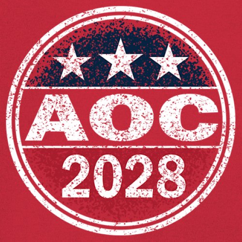 AOC 2028 for President Youth T-shirt Alexandria Ocasio-Cortez Democrat Kids - Picture 25 of 43