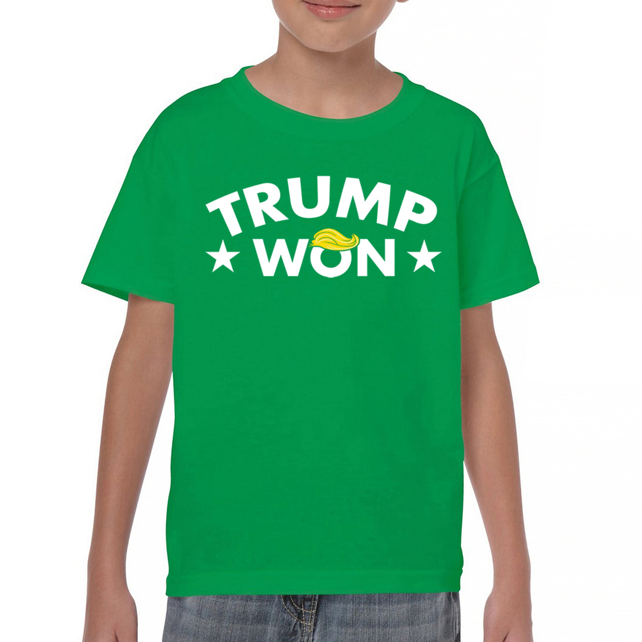 Trump Won Youth T-shirt 47th President MAGA 2024 America First Republican Kids - Picture 23 of 43