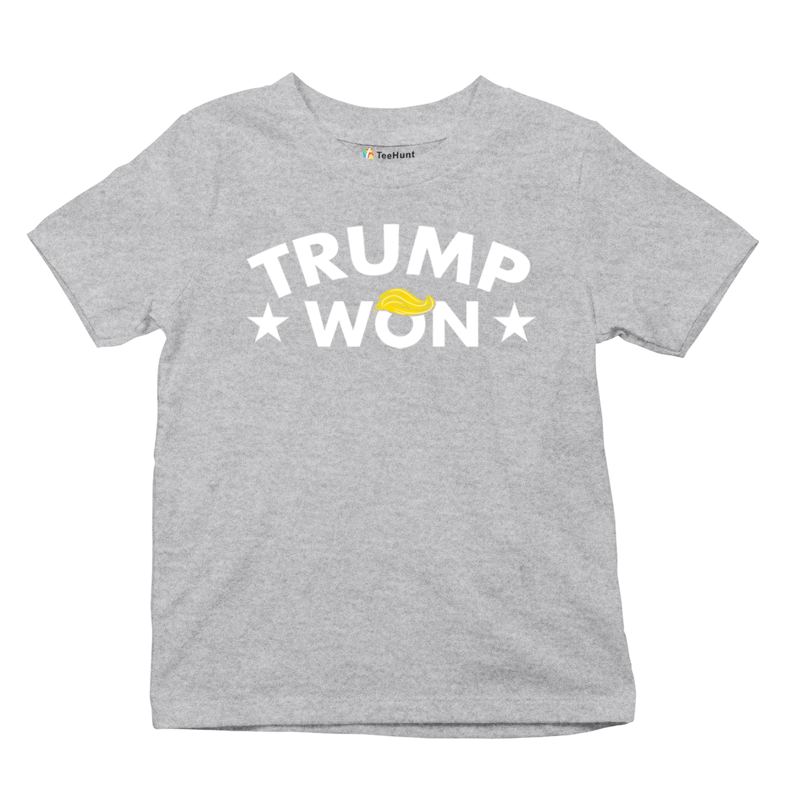 Trump Won Youth T-shirt 47th President MAGA 2024 America First Republican Kids - Picture 20 of 43