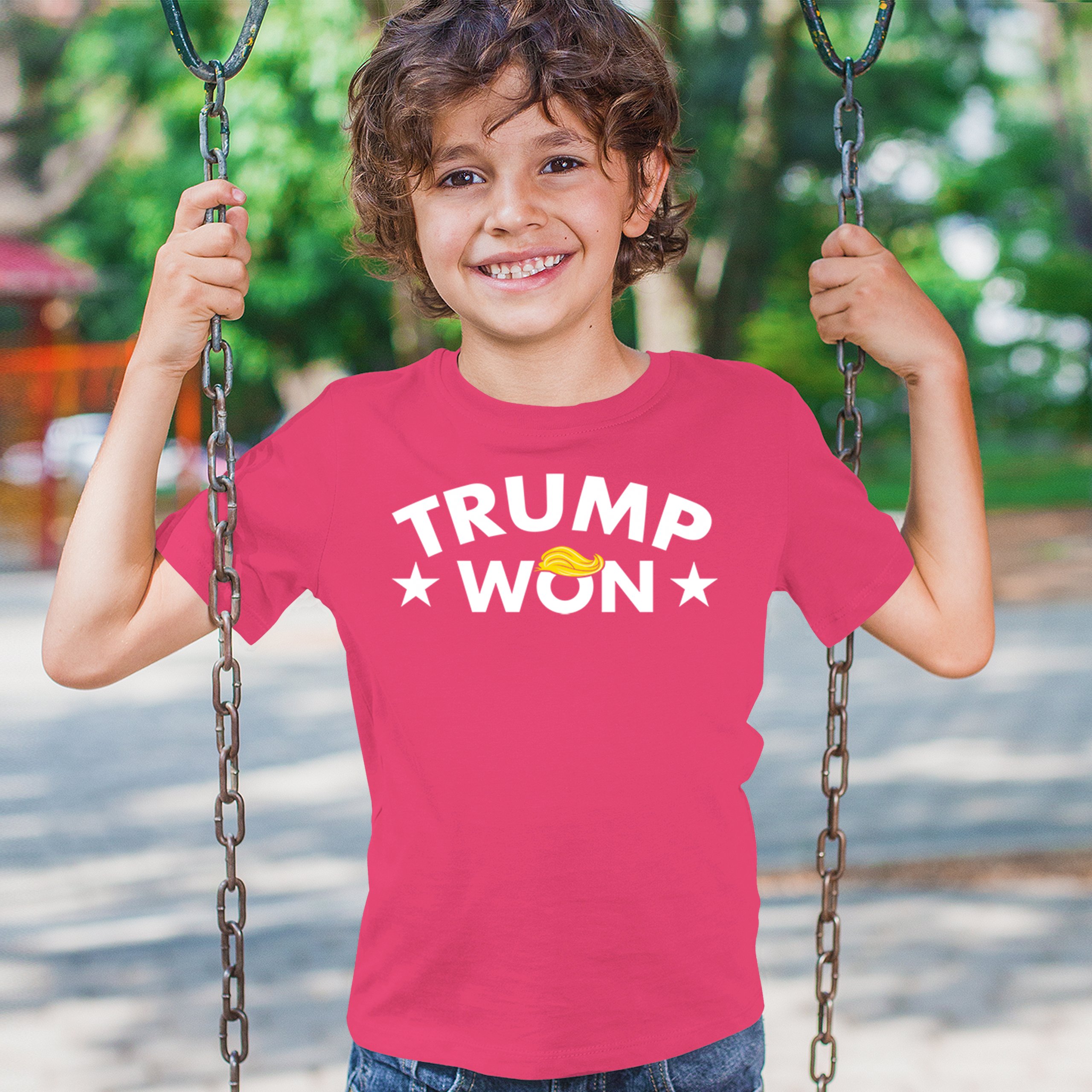 Trump Won Youth T-shirt 47th President MAGA 2024 America First Republican Kids - Picture 40 of 43