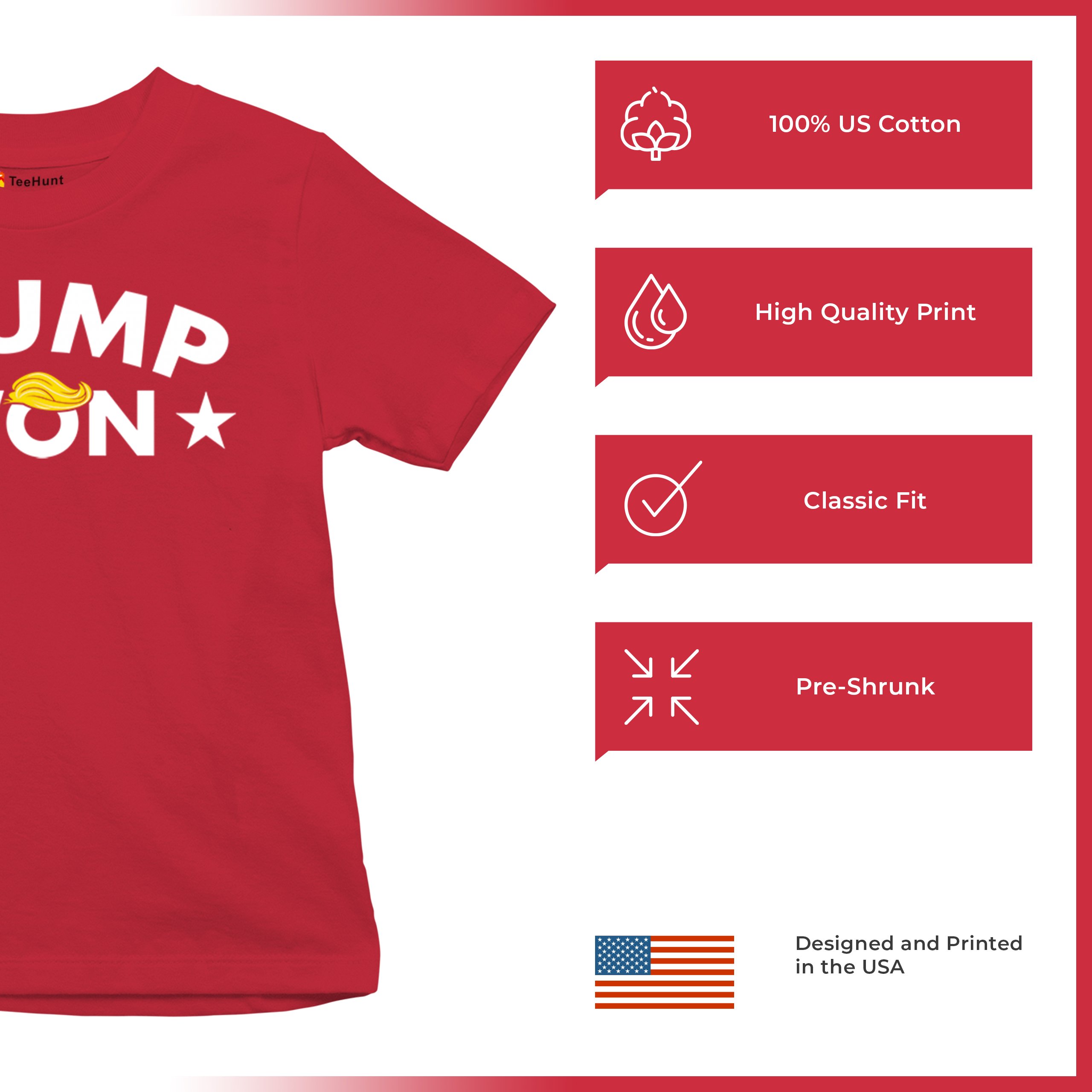 Trump Won Youth T-shirt 47th President MAGA 2024 America First Republican Kids - Picture 7 of 43