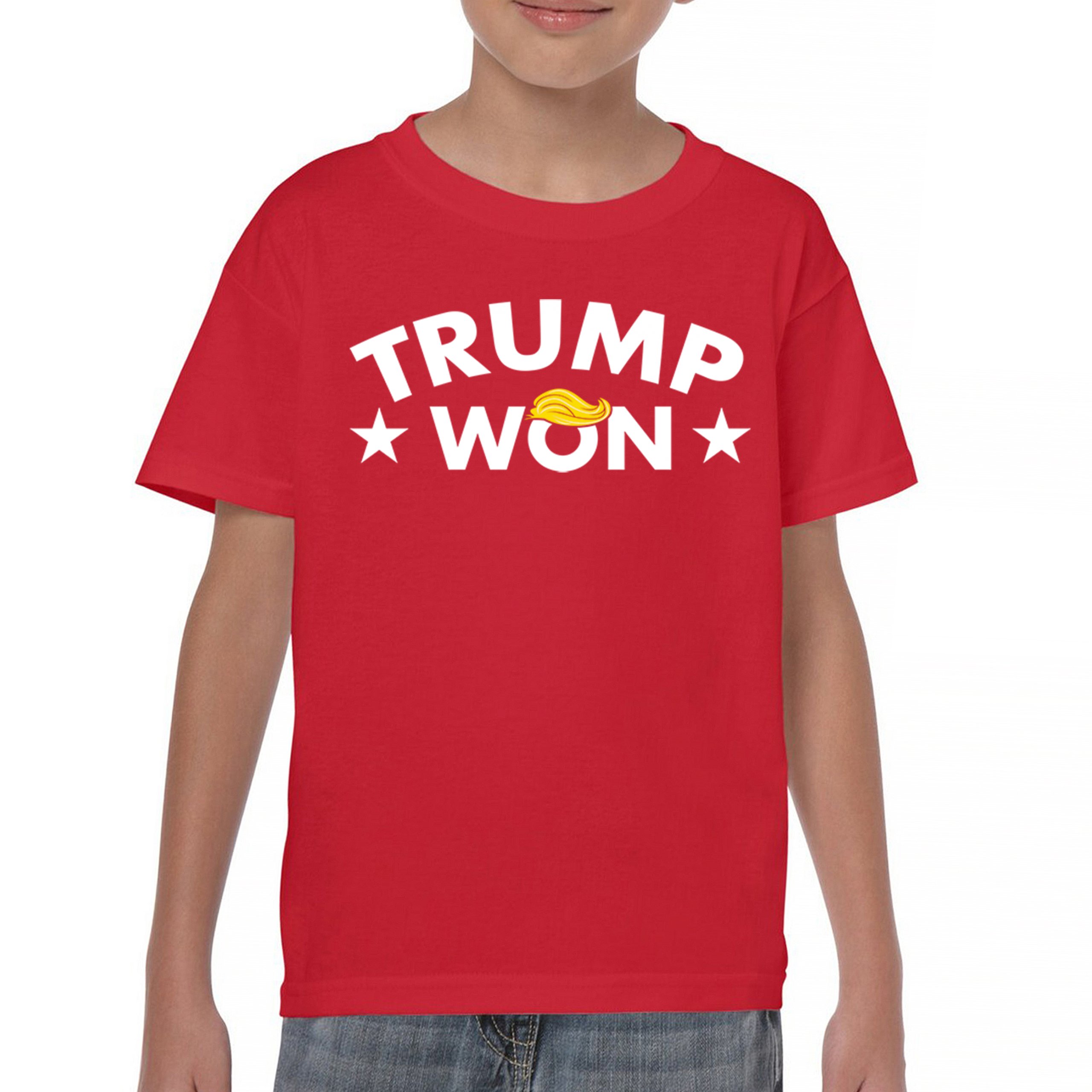 Trump Won Youth T-shirt 47th President MAGA 2024 America First Republican Kids - Picture 2 of 43