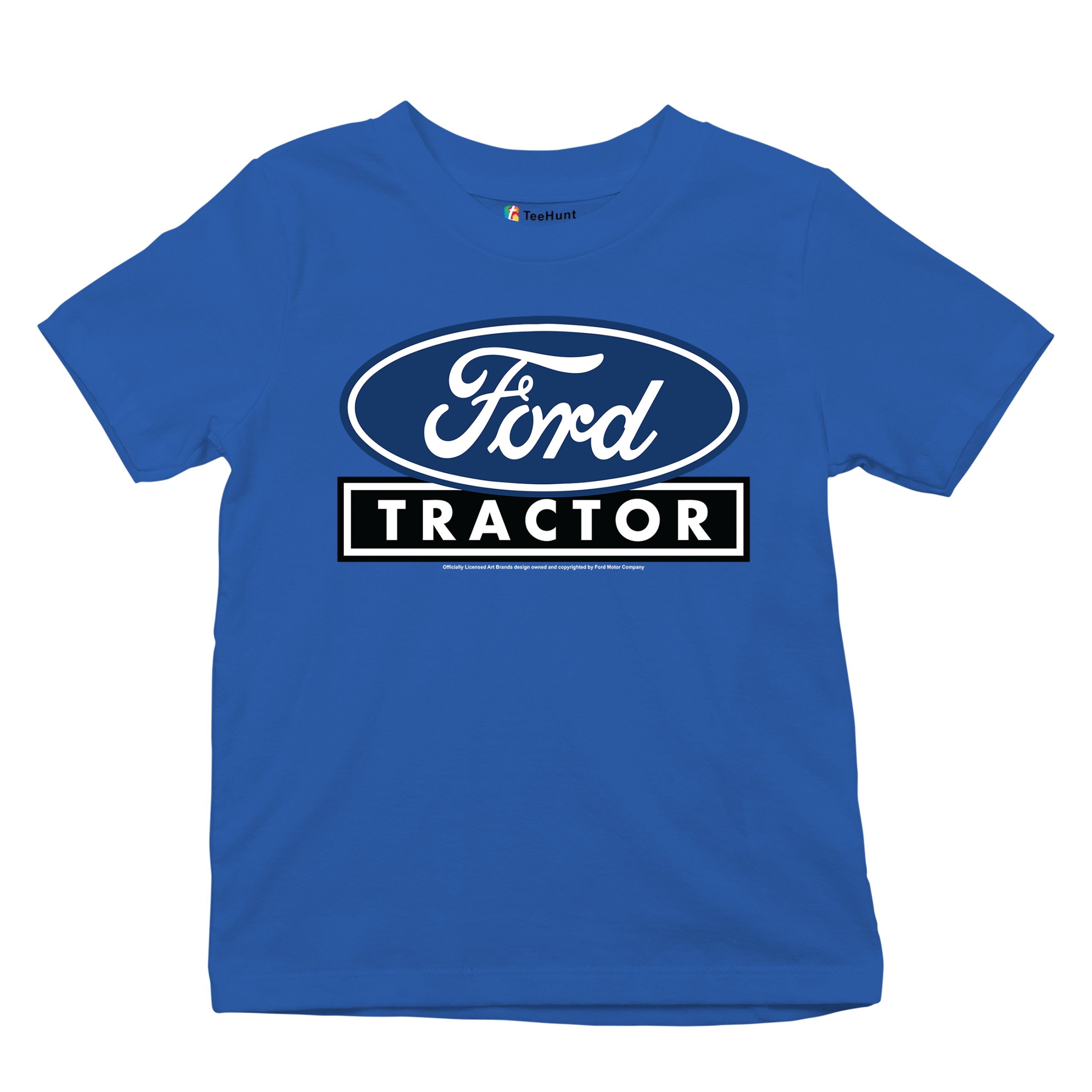Ford Tractor Logo Blue Youth T-shirt Vintage Farm Rustic Classic Retro Kids - Picture 41 of 50