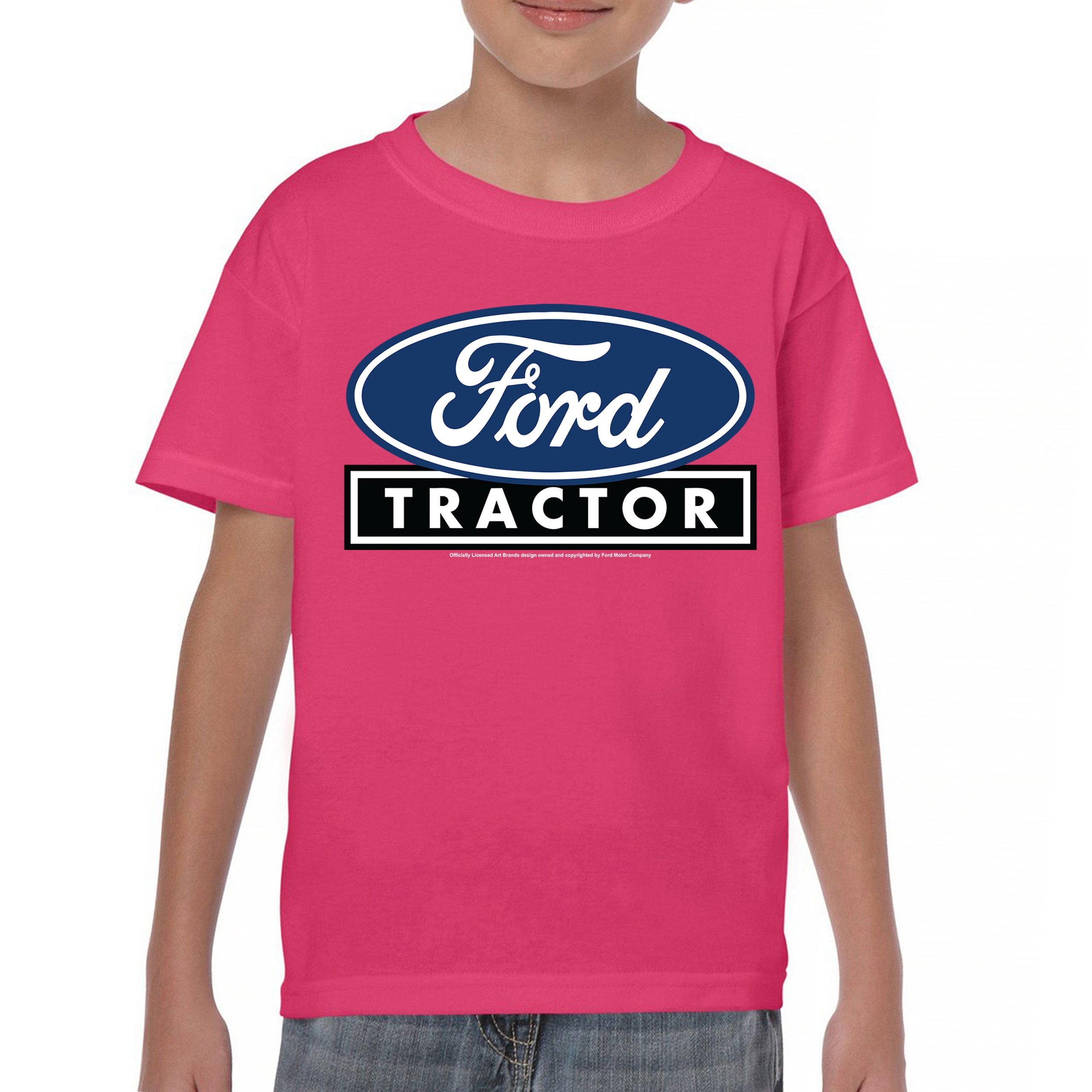 Ford Tractor Logo Blue Youth T-shirt Vintage Farm Rustic Classic Retro Kids - Picture 44 of 50