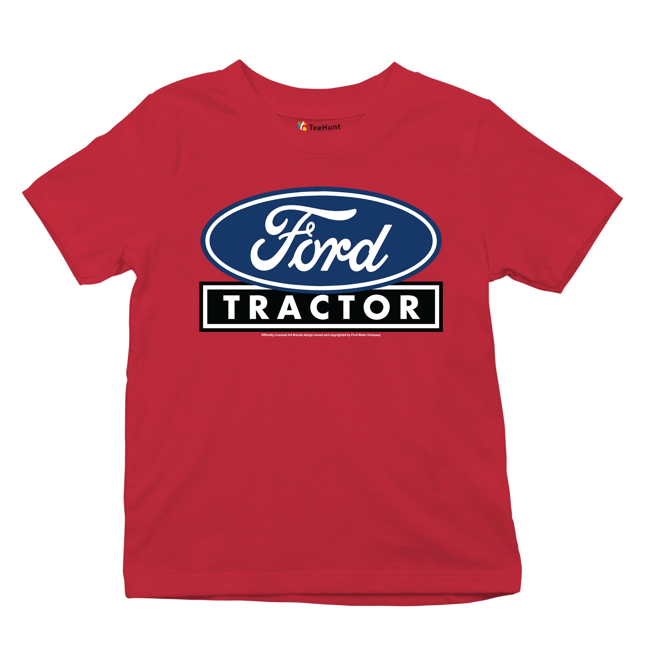 Ford Tractor Logo Blue Youth T-shirt Vintage Farm Rustic Classic Retro Kids - Picture 20 of 50