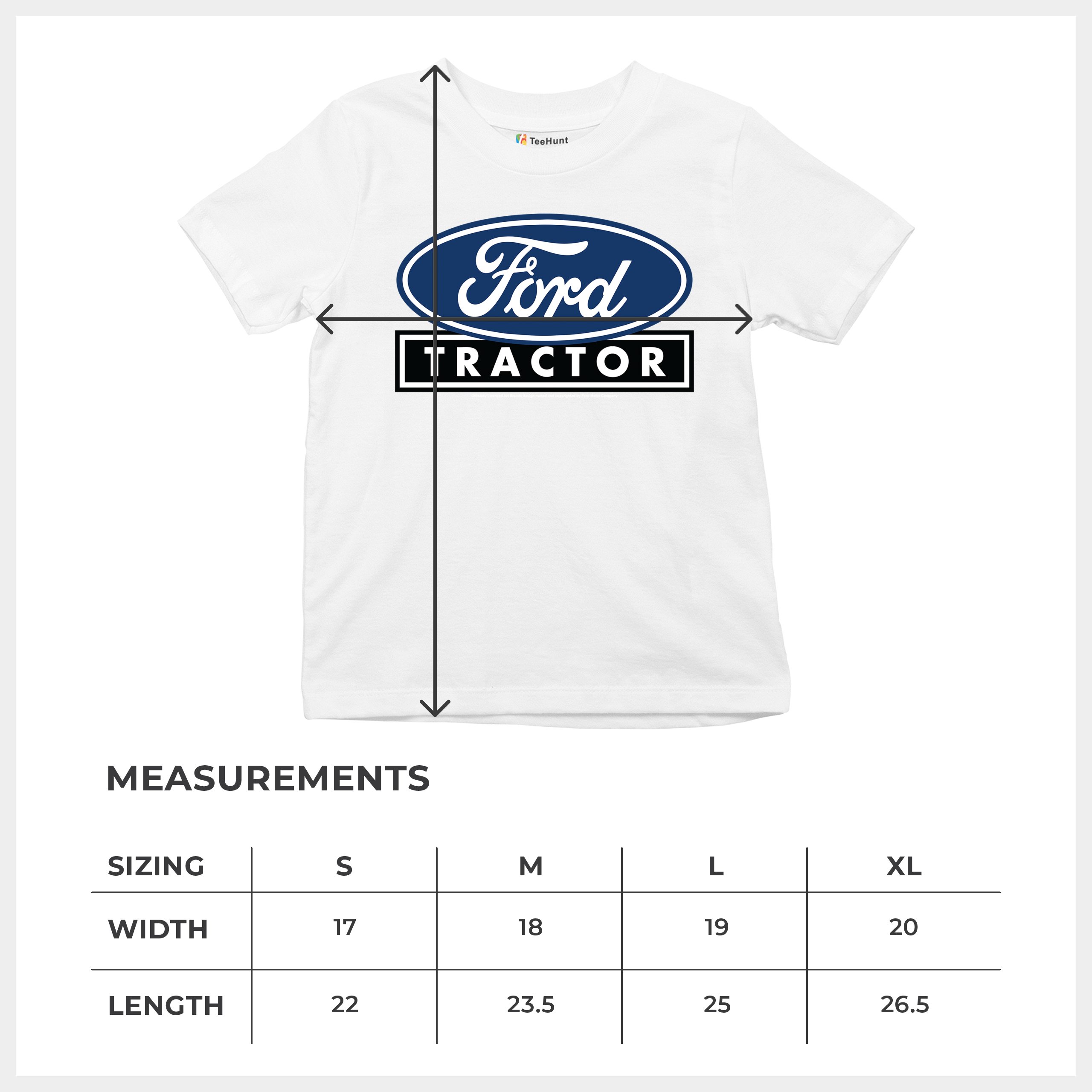 Ford Tractor Logo Blue Youth T-shirt Vintage Farm Rustic Classic Retro Kids - Picture 29 of 50