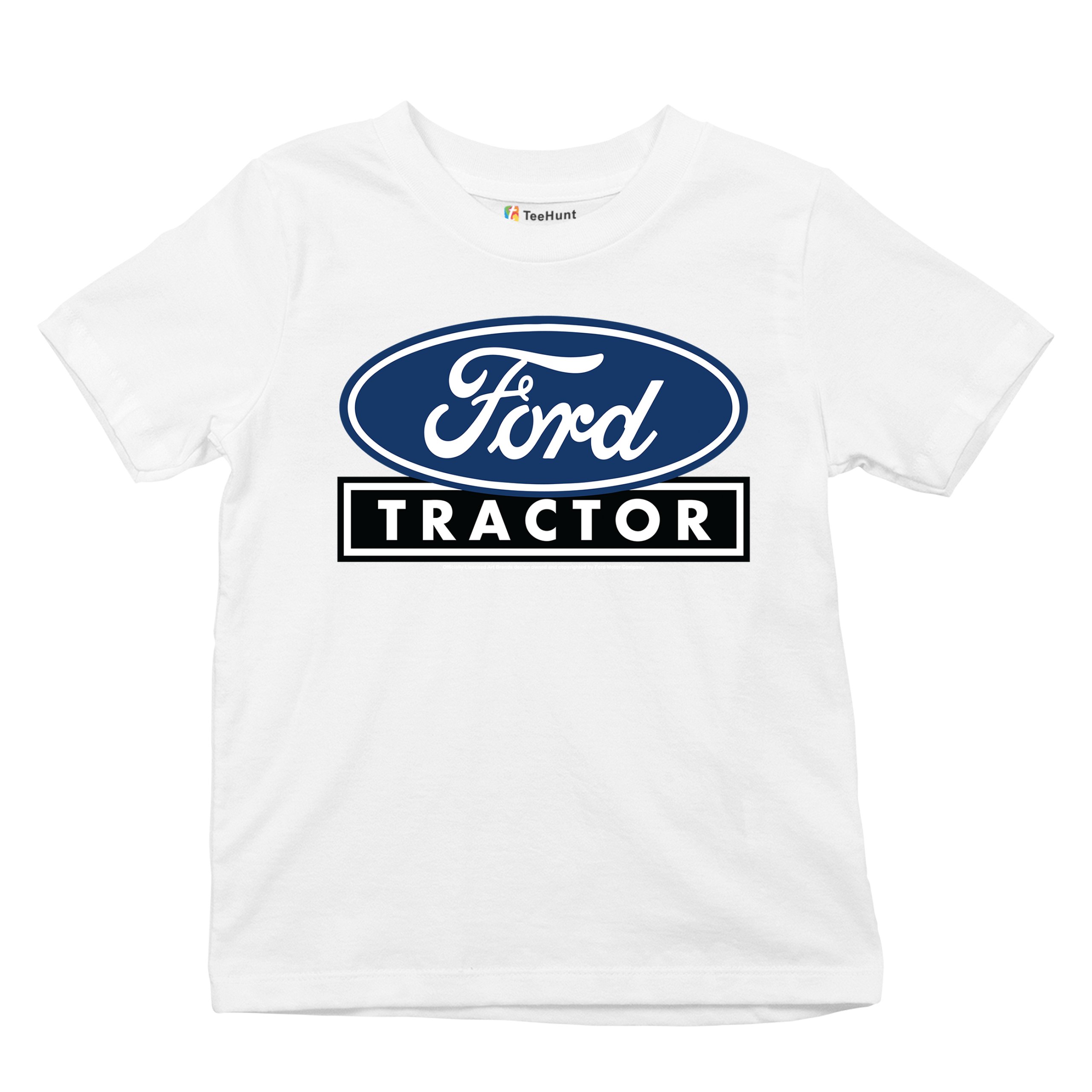 Ford Tractor Logo Blue Youth T-shirt Vintage Farm Rustic Classic Retro Kids - Picture 27 of 50