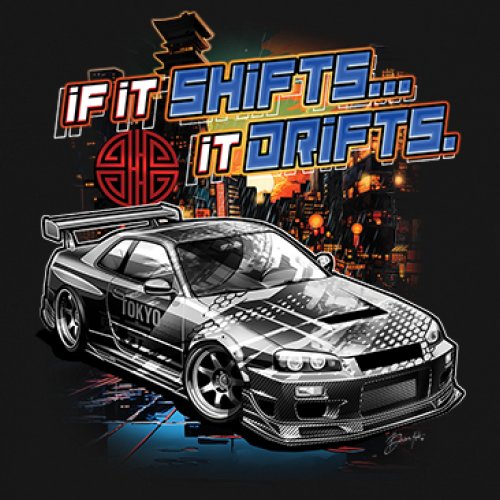 If It Shifts It Drifts Youth T-shirt Racing Custom Culture Japanese Cars Kids - Picture 4 of 50