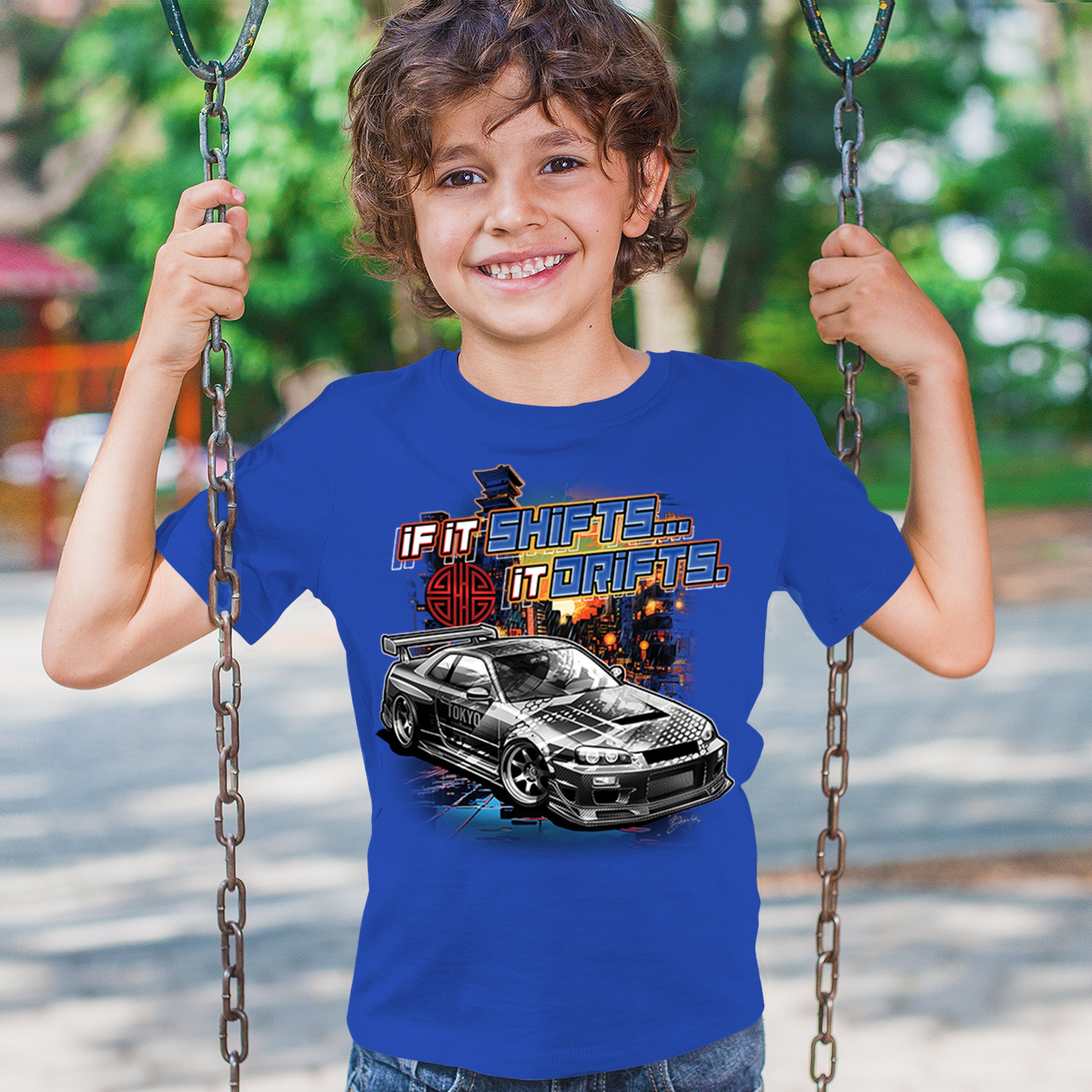 If It Shifts It Drifts Youth T-shirt Racing Custom Culture Japanese Cars Kids - Picture 40 of 50