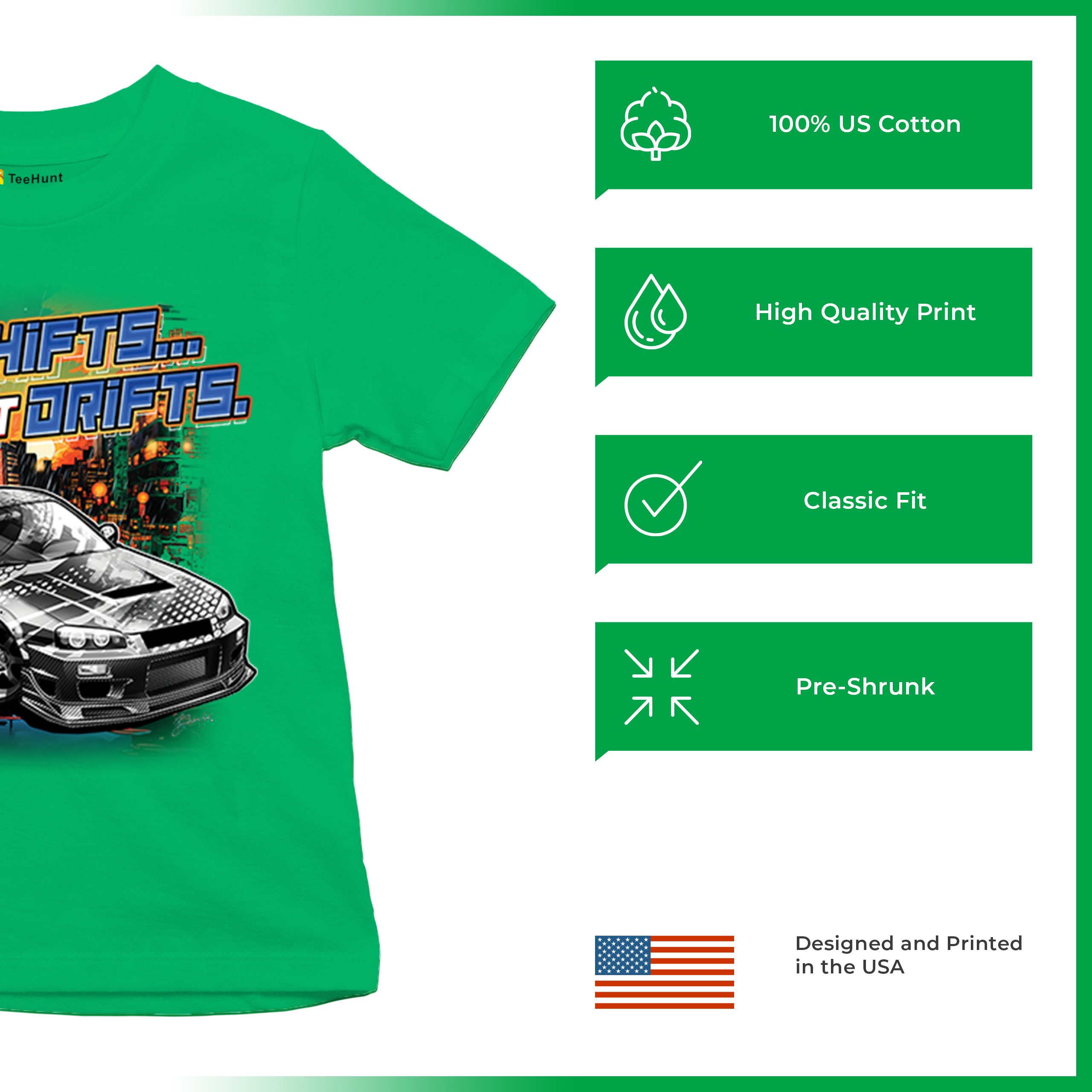 If It Shifts It Drifts Youth T-shirt Racing Custom Culture Japanese Cars Kids - Picture 35 of 50