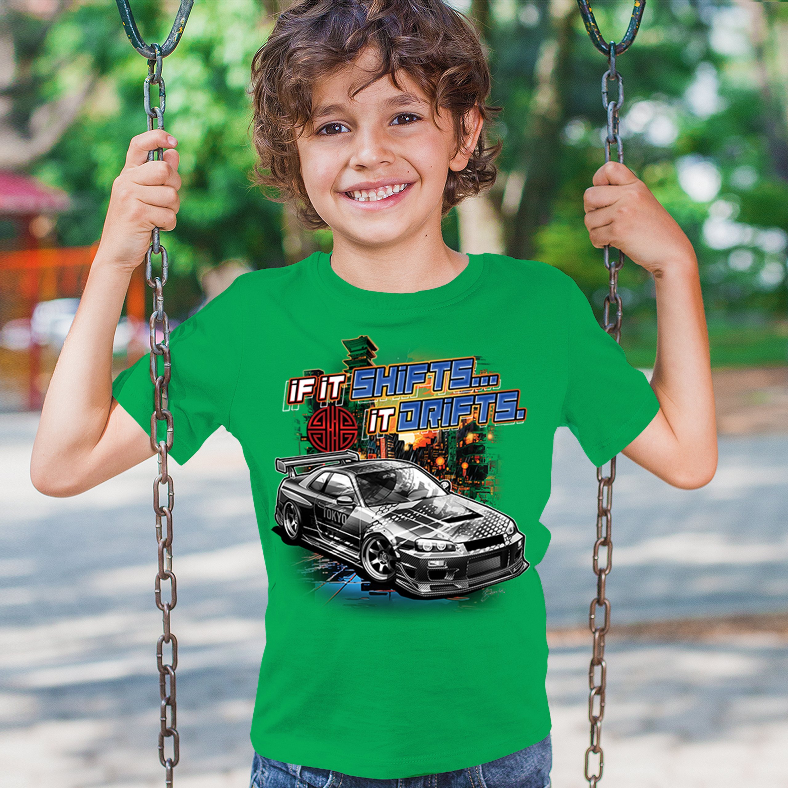 If It Shifts It Drifts Youth T-shirt Racing Custom Culture Japanese Cars Kids - Picture 33 of 50