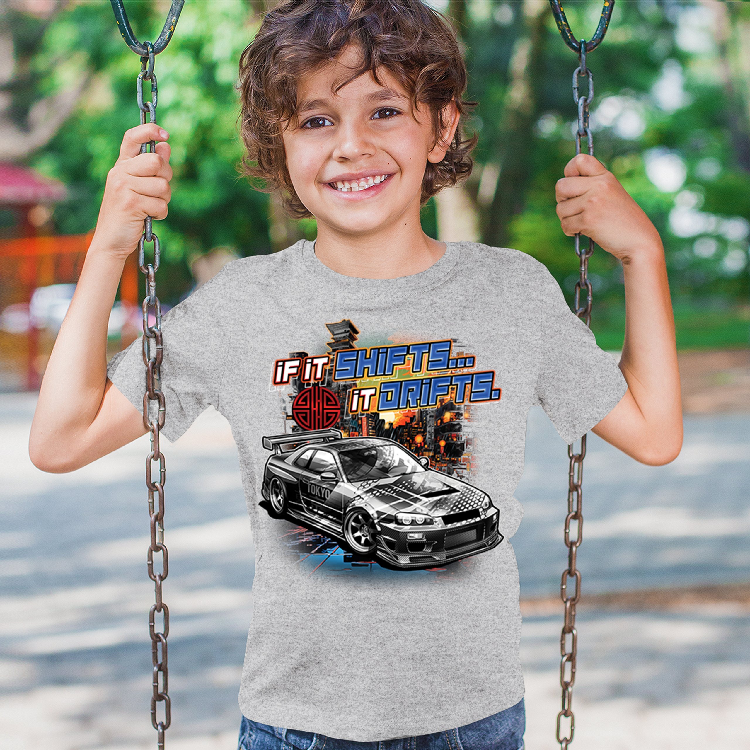 If It Shifts It Drifts Youth T-shirt Racing Custom Culture Japanese Cars Kids - Picture 12 of 50
