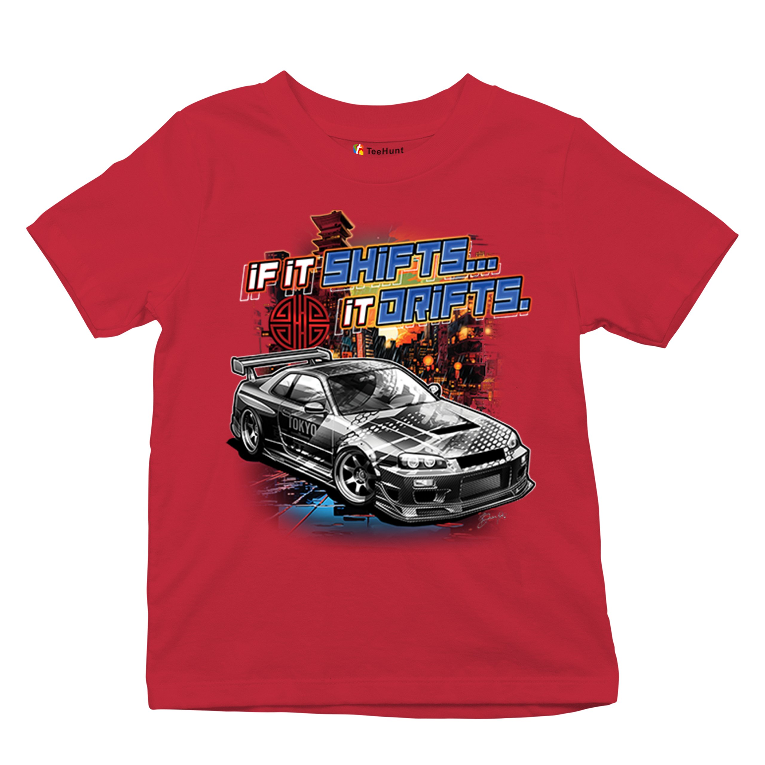 If It Shifts It Drifts Youth T-shirt Racing Custom Culture Japanese Cars Kids - Picture 20 of 50