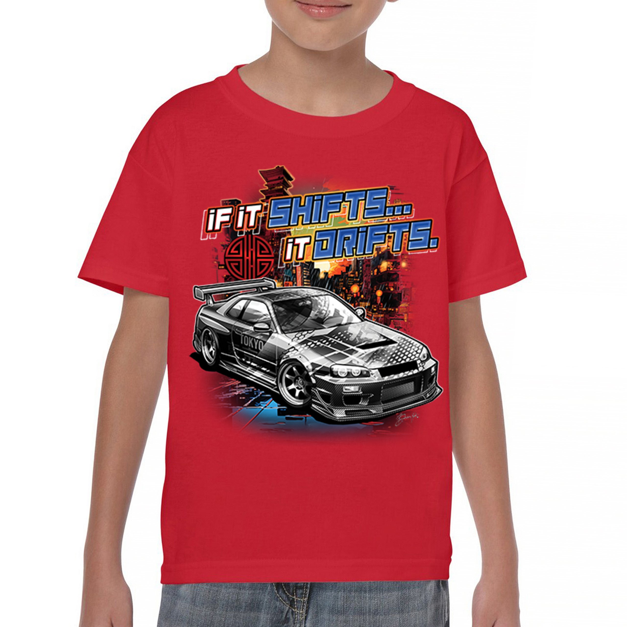 If It Shifts It Drifts Youth T-shirt Racing Custom Culture Japanese Cars Kids - Picture 16 of 50