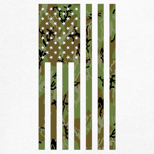 Camo American Flag T-Shirt US Military Proud Army Veteran Patriotic Women's Tee - 第 25/50 張圖片