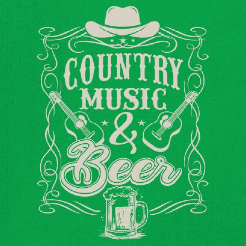 Country Music And Beer Sweatshirt Western Guitar Foamy Beer Mug Humor Crewneck - Picture 32 of 43