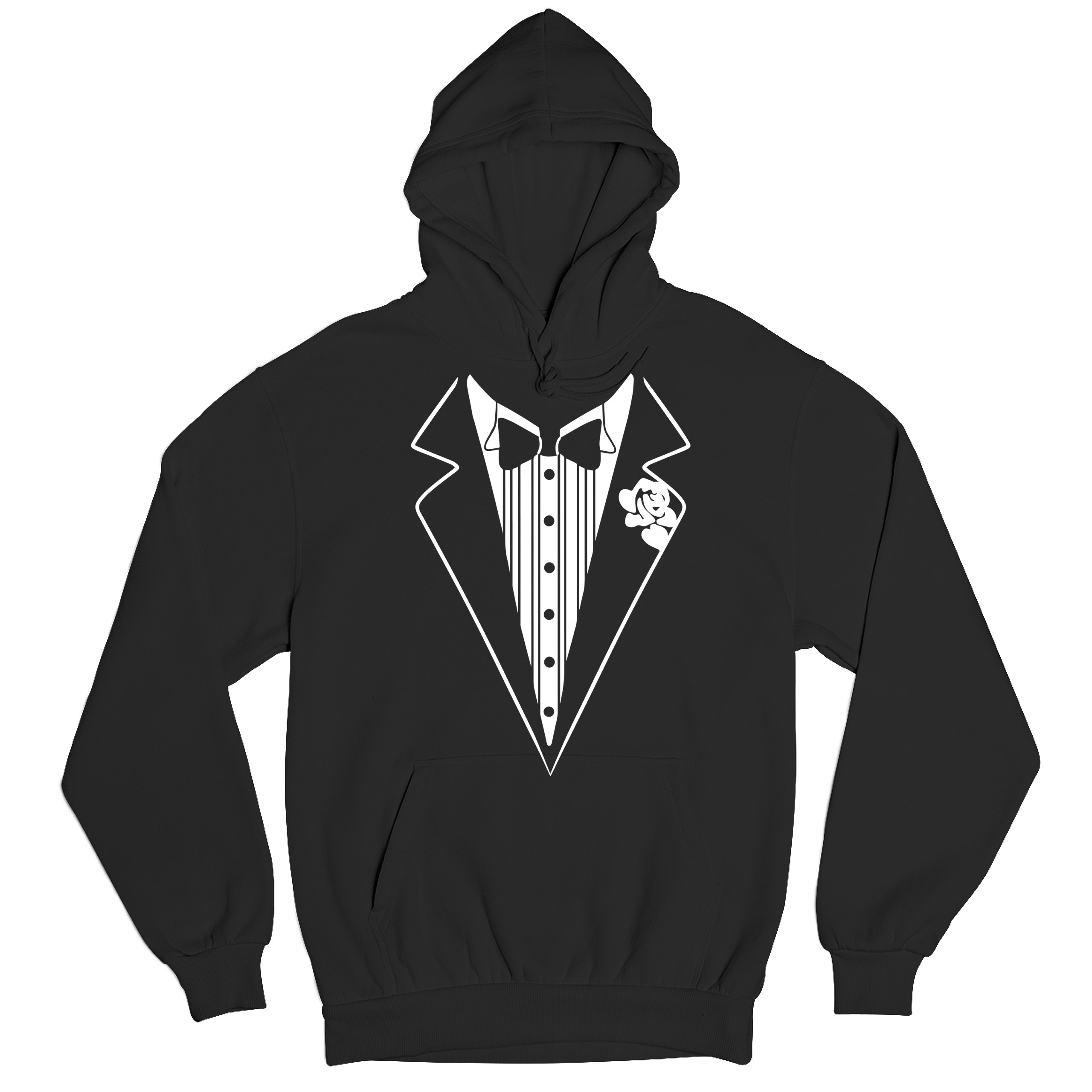 Tuxedo Sweatshirt Funny Wedding Prom Bachelor Party Hoodie Groom Gift Costume