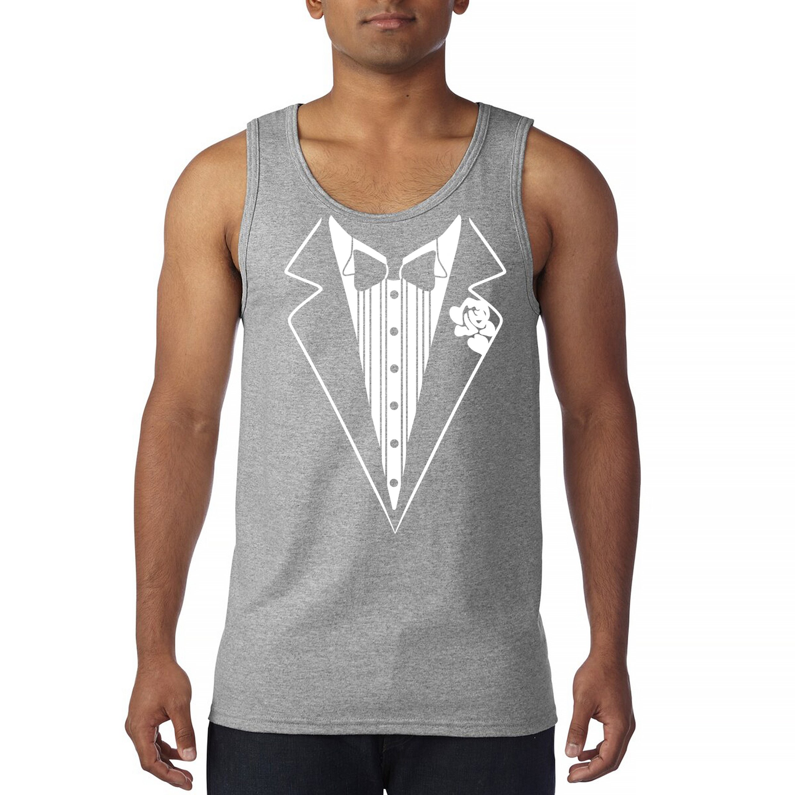 Tuxedo Tank Top Funny Wedding Prom Bachelor Party Top Groom Gift Costume Gym