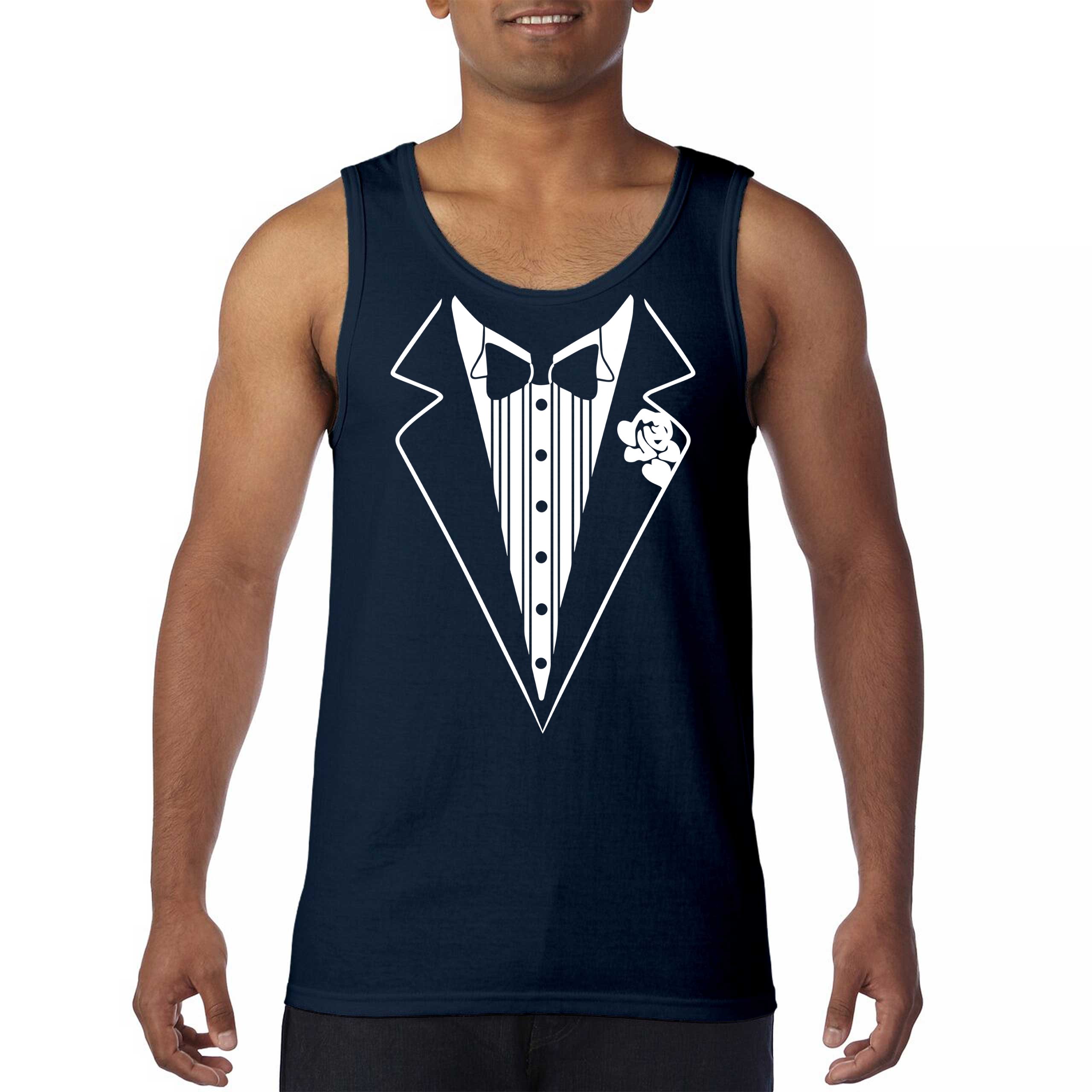 Tuxedo Tank Top Funny Wedding Prom Bachelor Party Top Groom Gift Costume Gym