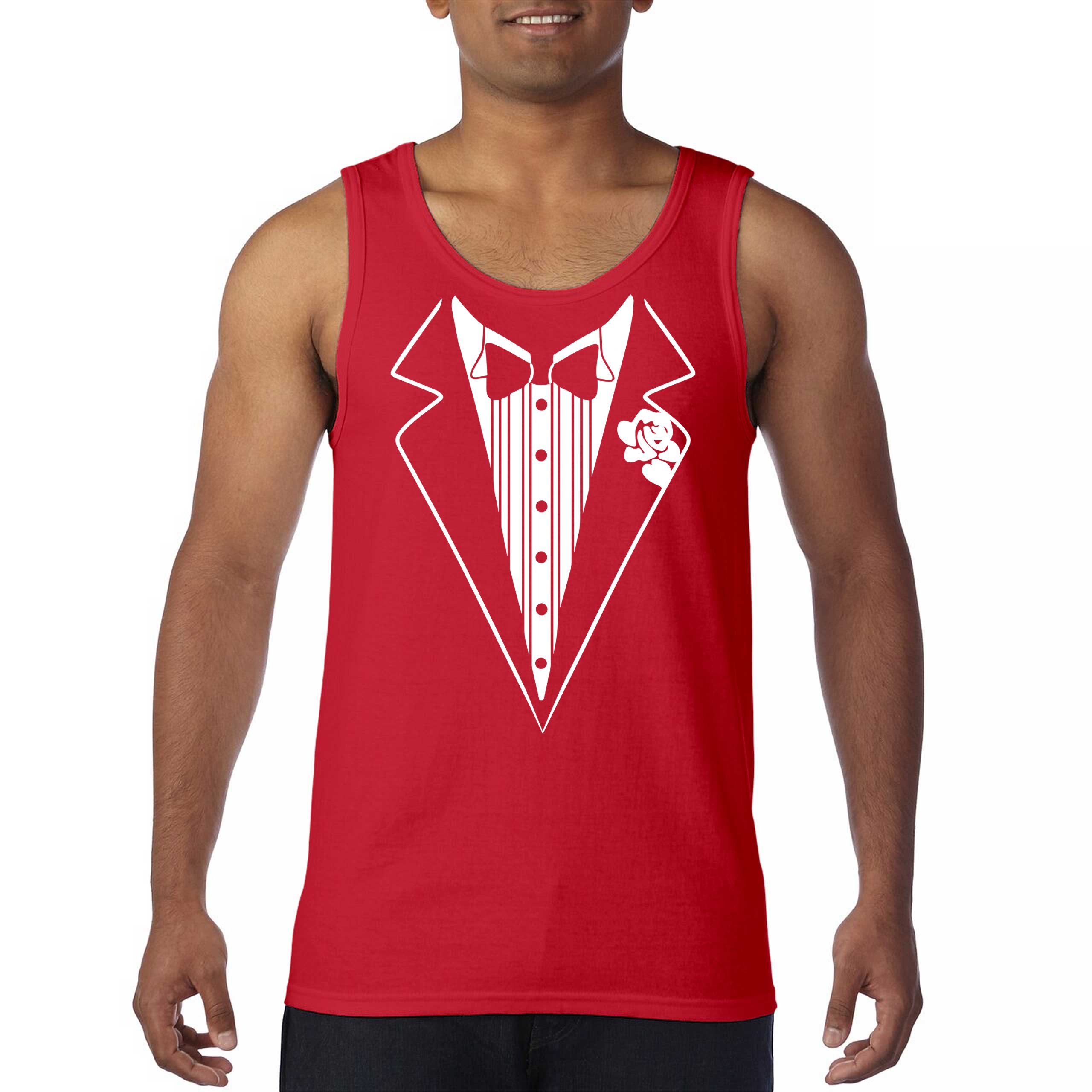 Tuxedo Tank Top Funny Wedding Prom Bachelor Party Top Groom Gift Costume Gym