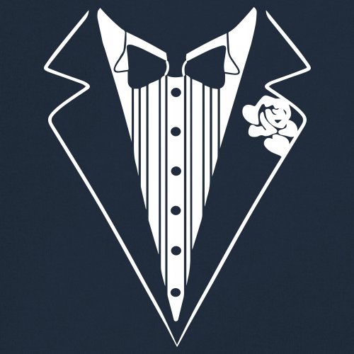 Tuxedo Funny Long Sleeve T-Shirt Tux Wedding Party - Picture 38 of 49