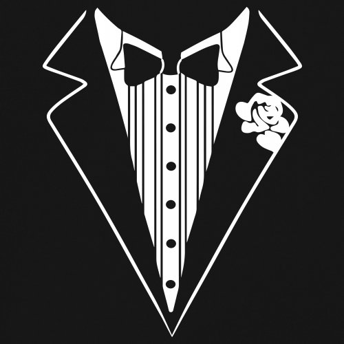 Tuxedo Funny Cotton T-Shirt Tux Wedding Party - Picture 10 of 49