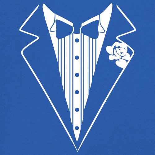 Tuxedo Funny Cotton T-Shirt Tux Wedding Party - Picture 24 of 49