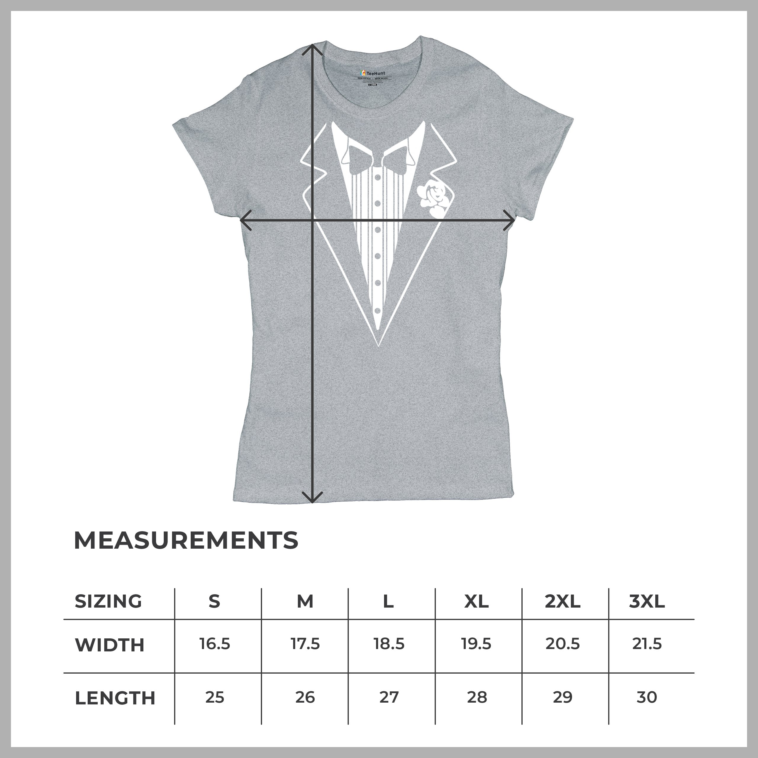 Tuxedo Funny Cotton T-Shirt Tux Wedding Party - Picture 49 of 49